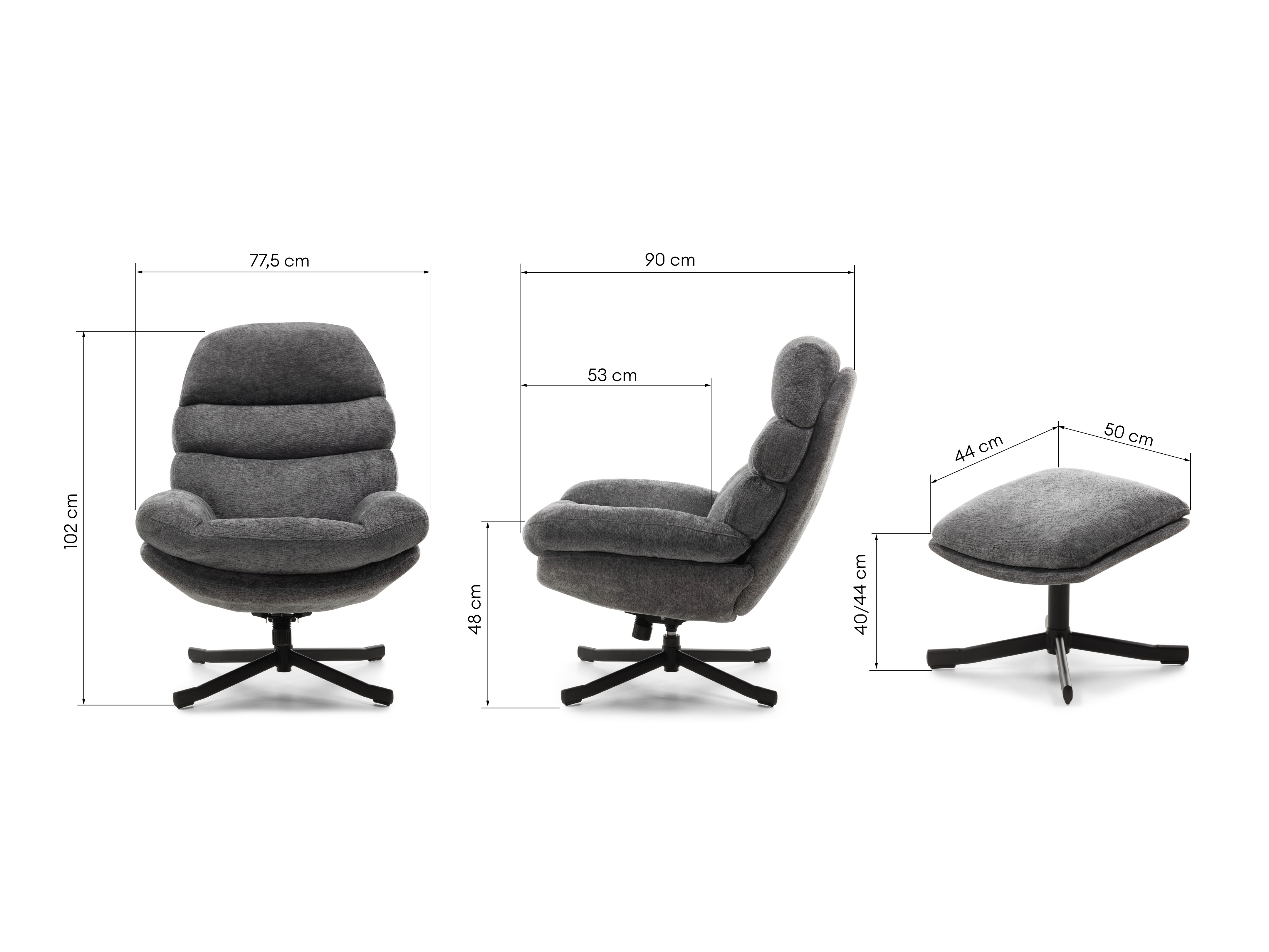 Fotel Burleson 329 (Szürke)