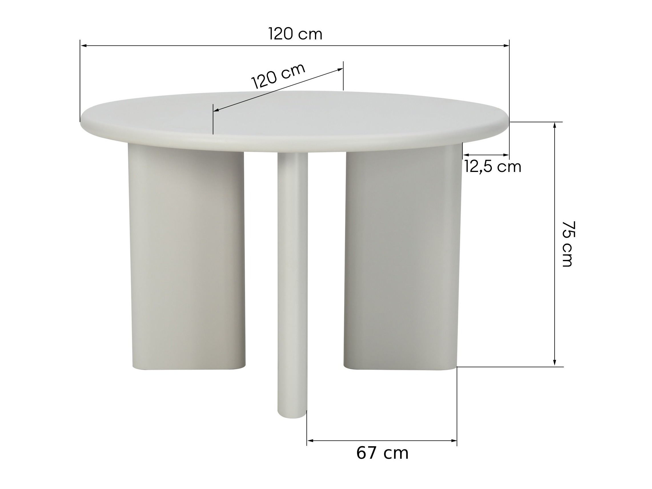 Asztal Burleson 340 (Bézs)