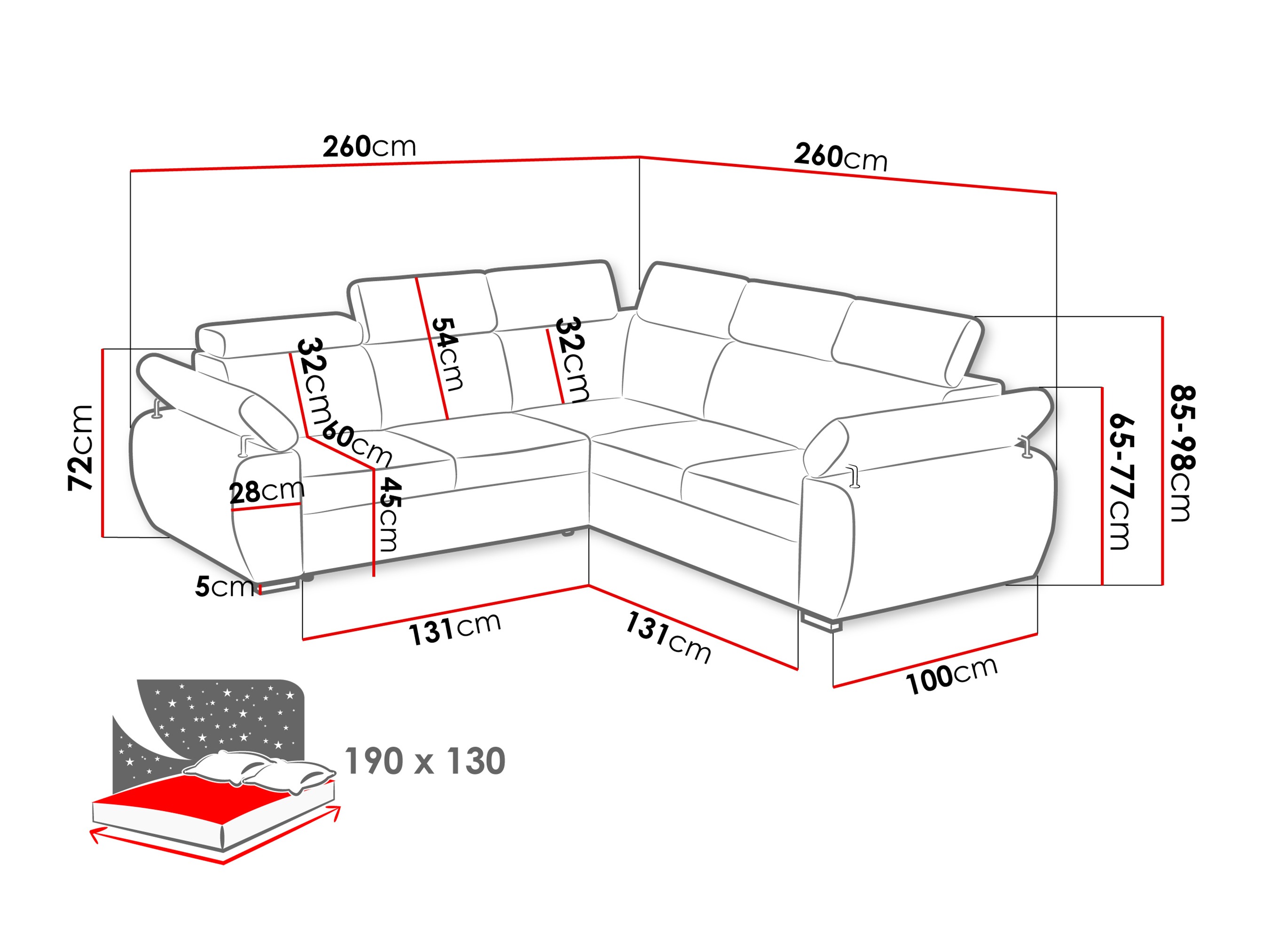 Sarokkanapé Columbus 215 (Paros 04)