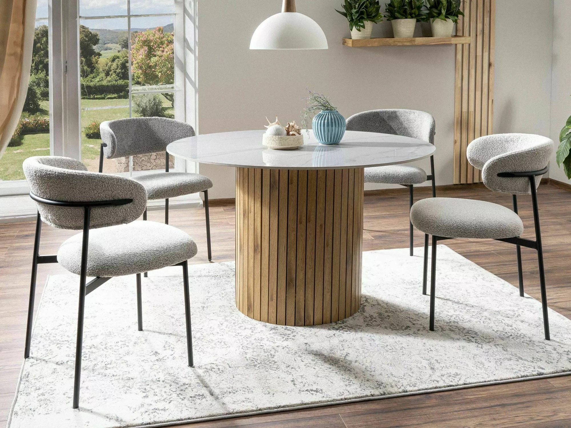 Szék Detroit 802 (Világosszürke + Fekete)