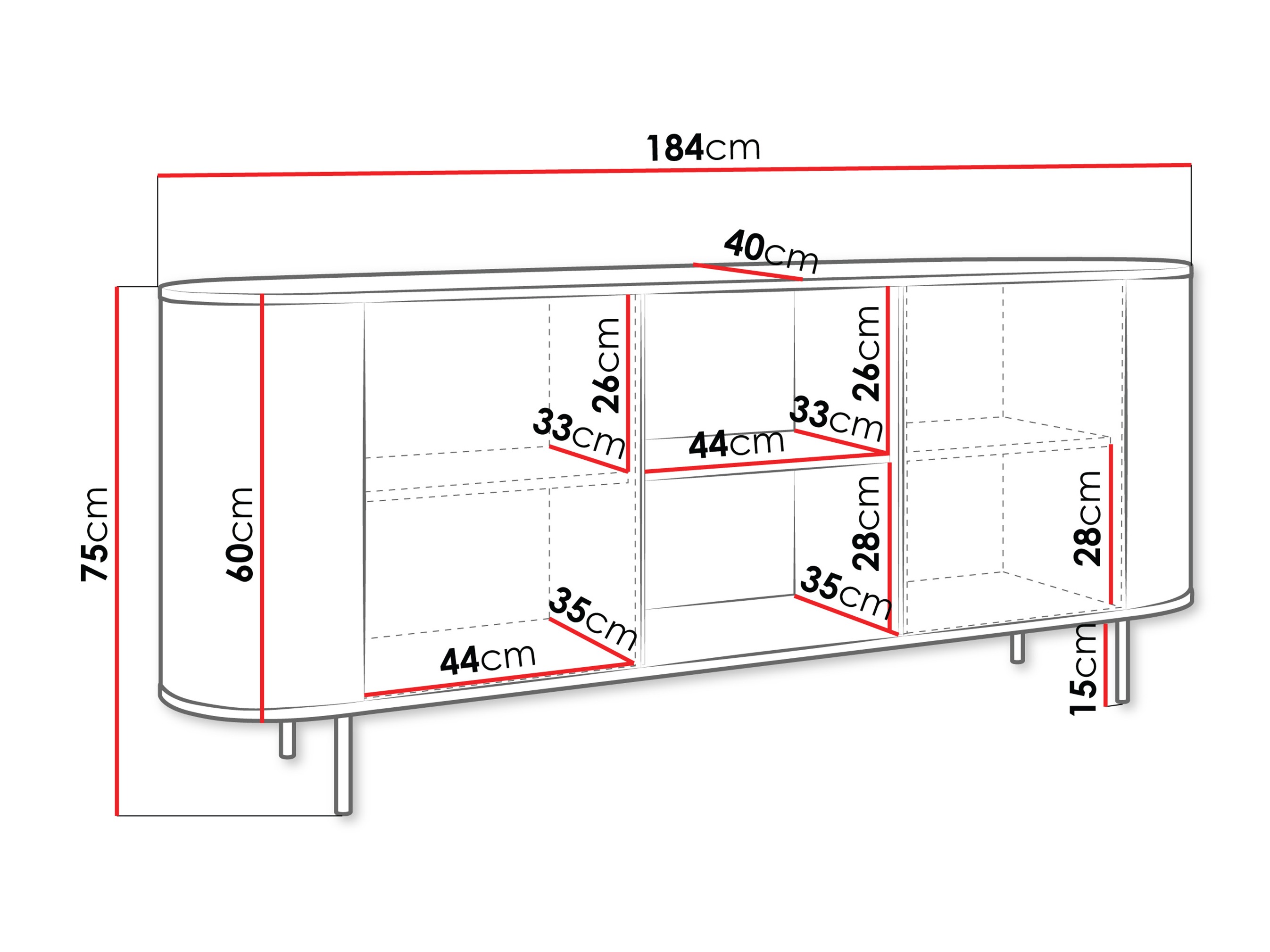Szekrény Comfivo Livtena 101 (Fekete márvány + Fekete)