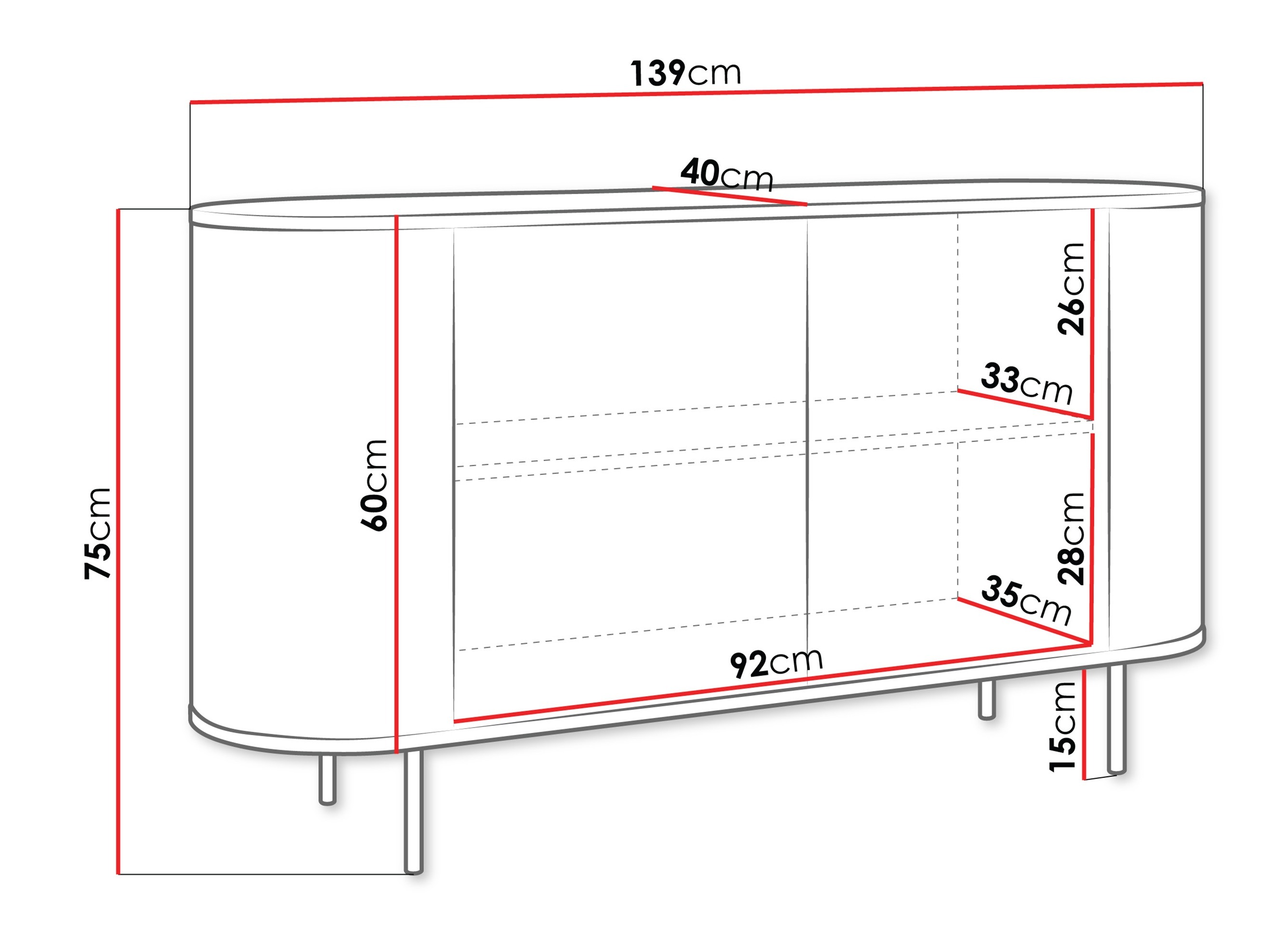 Szekrény Comfivo Livtena (Fekete márvány + Fekete)