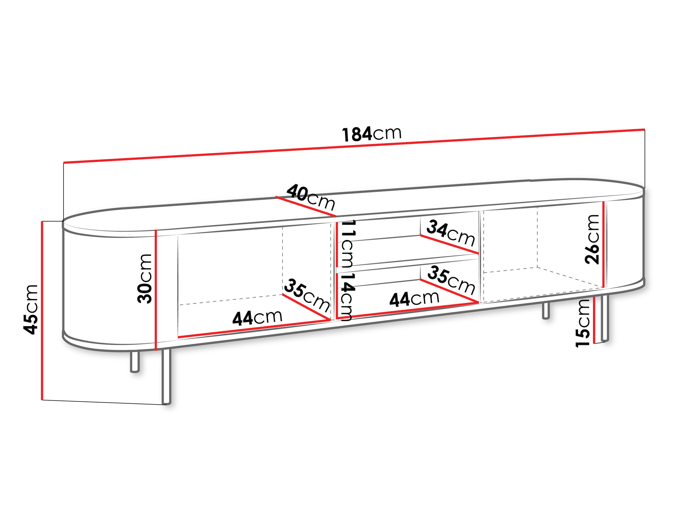 TV-állvány Comfivo Livtena 103 (Fehér márvány + Aranysárga)