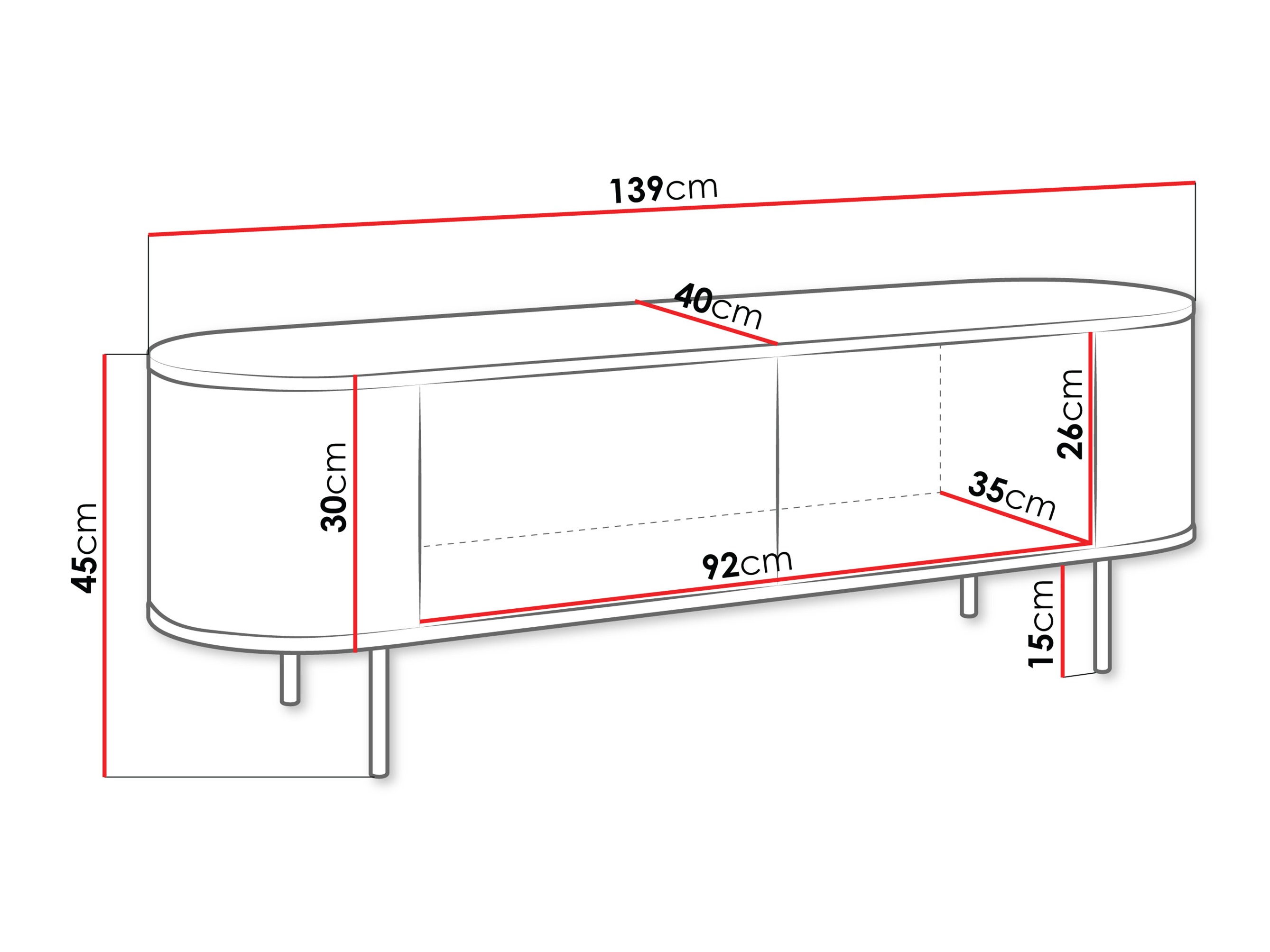 TV-állvány Comfivo Livtena (Fekete márvány + Fekete)