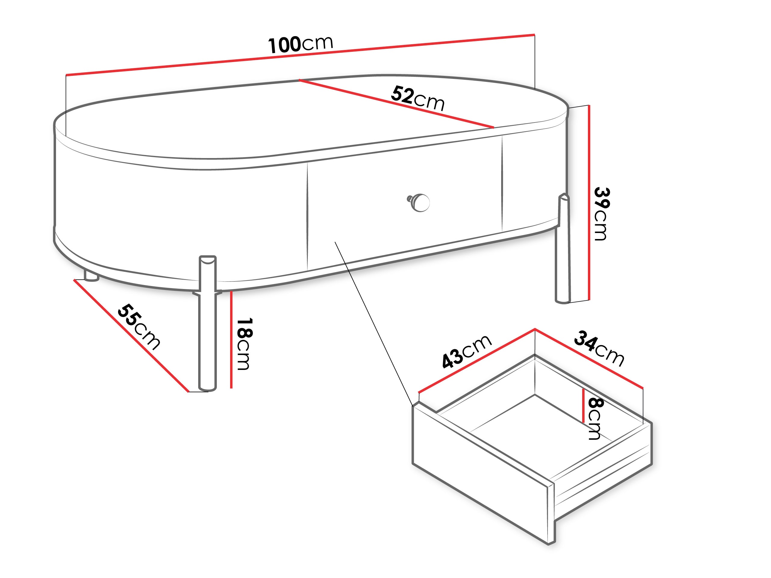 Dohányzóasztal Comfivo Mirsoni