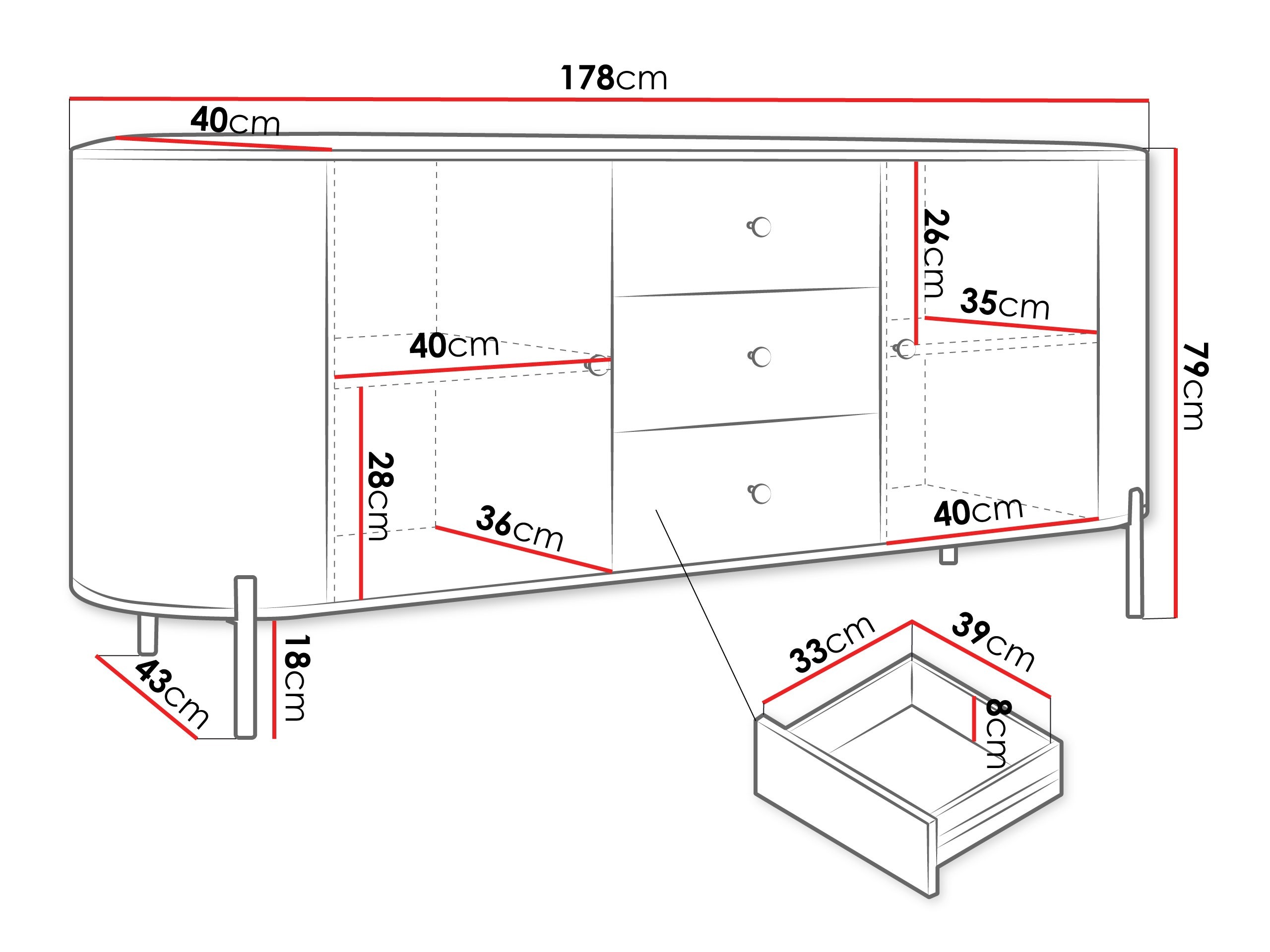 Komód Comfivo Mirsoni