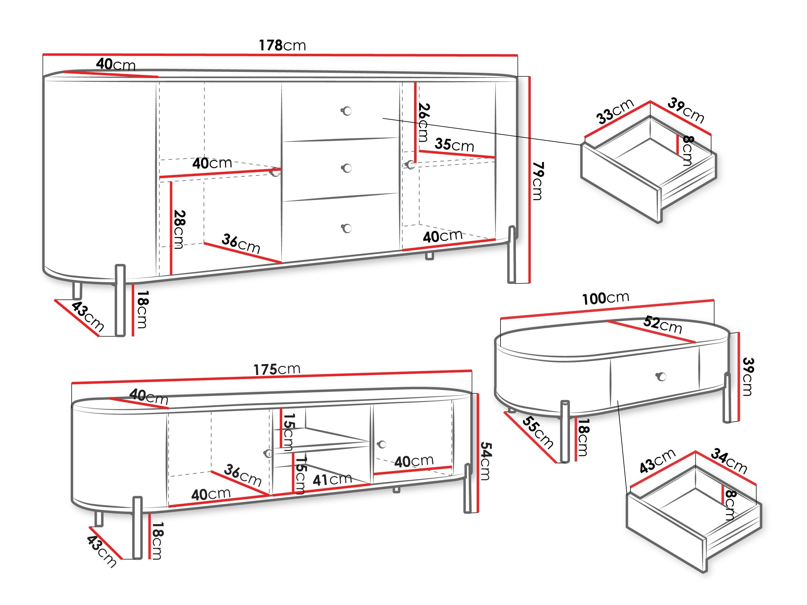 Nappali szett Comfivo Mirsoni 105