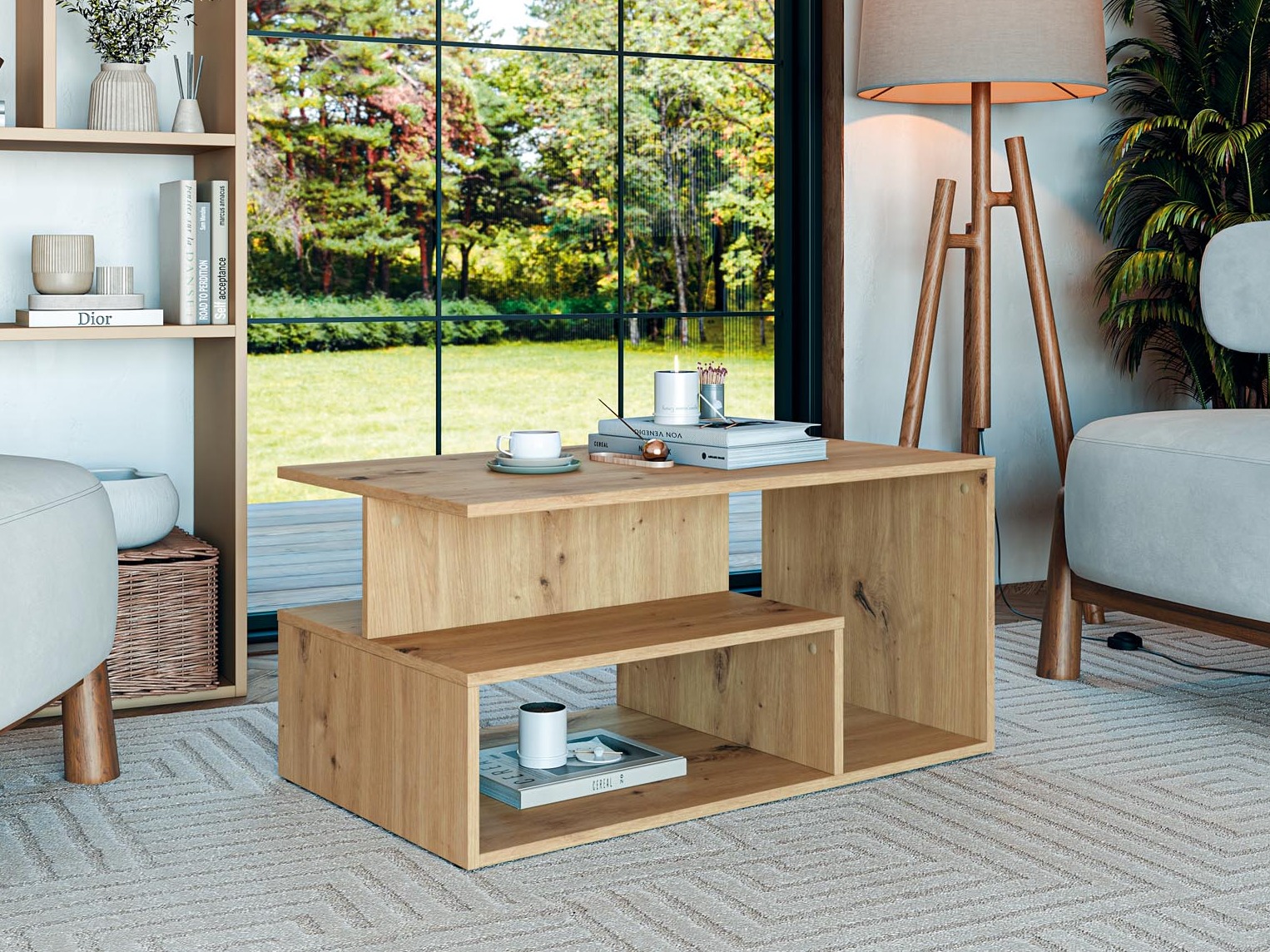 Dohányzóasztal Houston 1991 (Artisan tölgy)