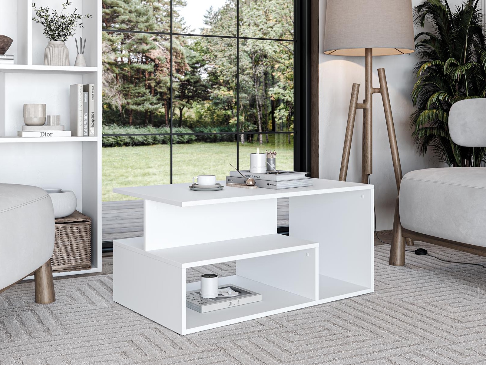 Dohányzóasztal Houston 1991 (Fehér)