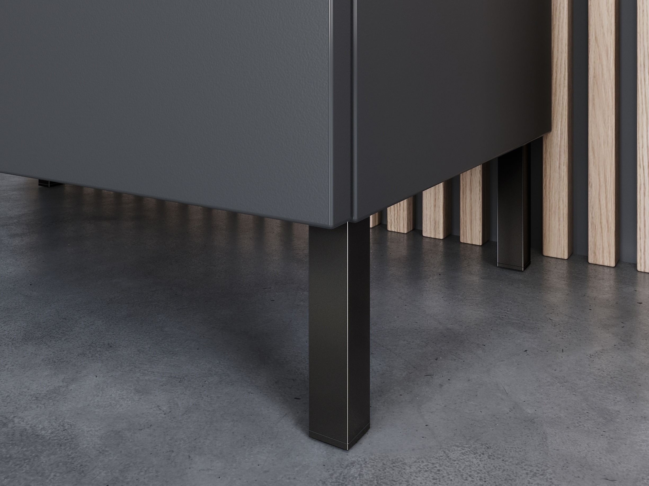 Álló fürdőszoba szekrény Felfere 105 (Grafit)