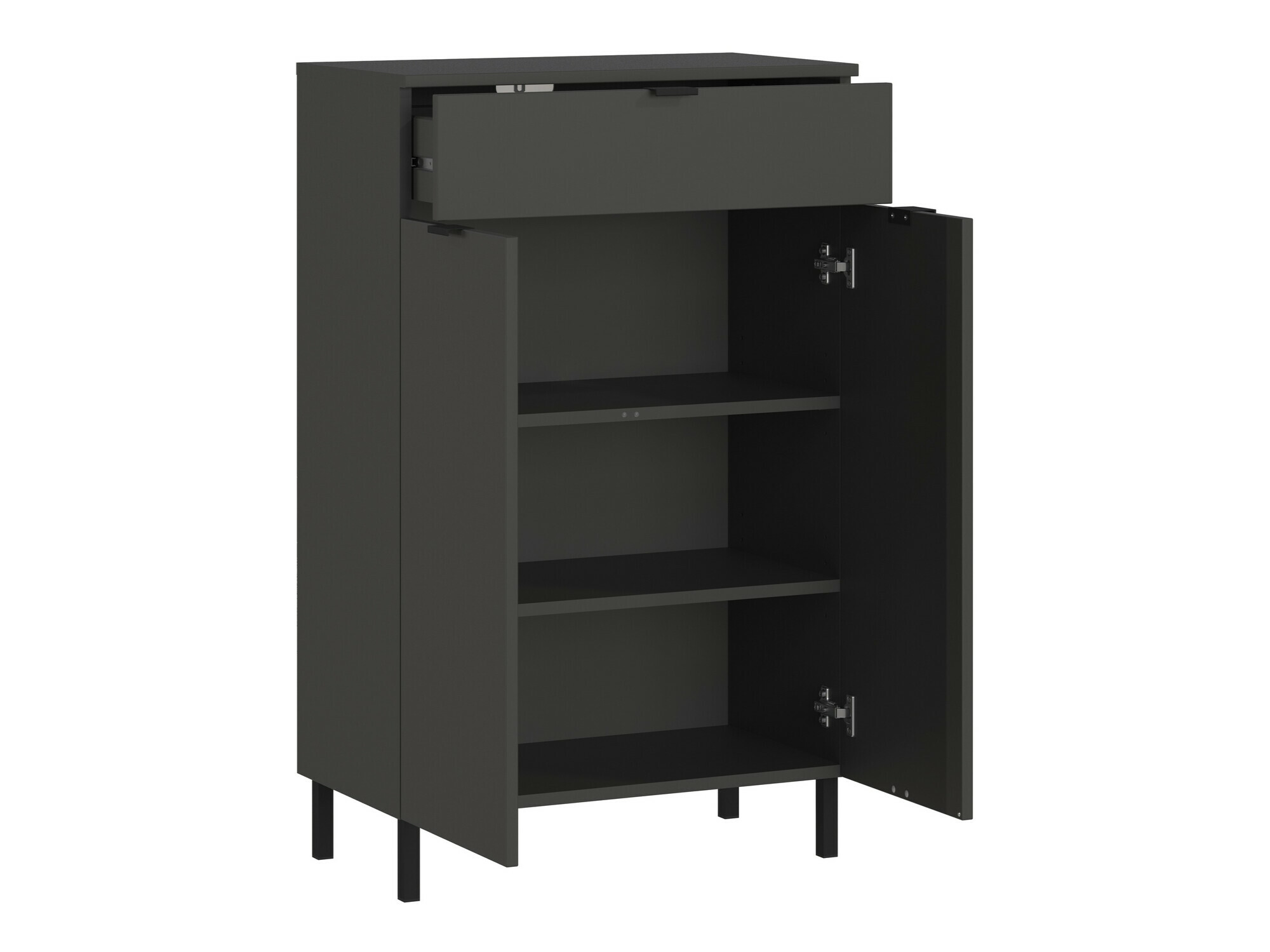 Beépített fürdőszoba szekrény Felfere 101 (Antracit)