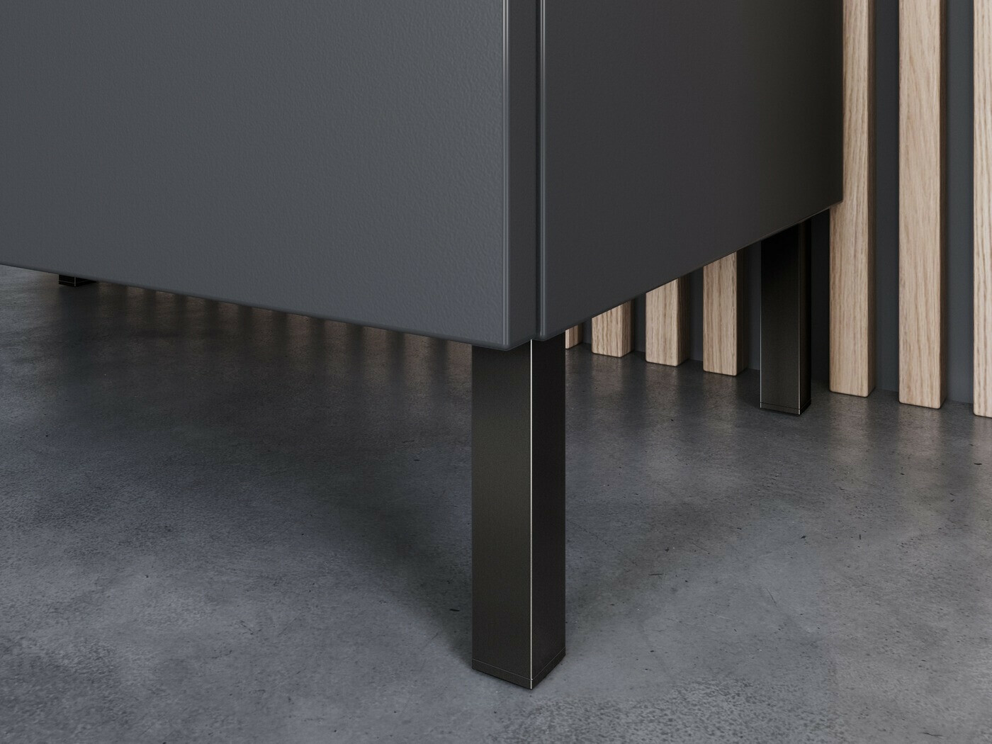 Beépített fürdőszoba szekrény Felfere 101 (Antracit)