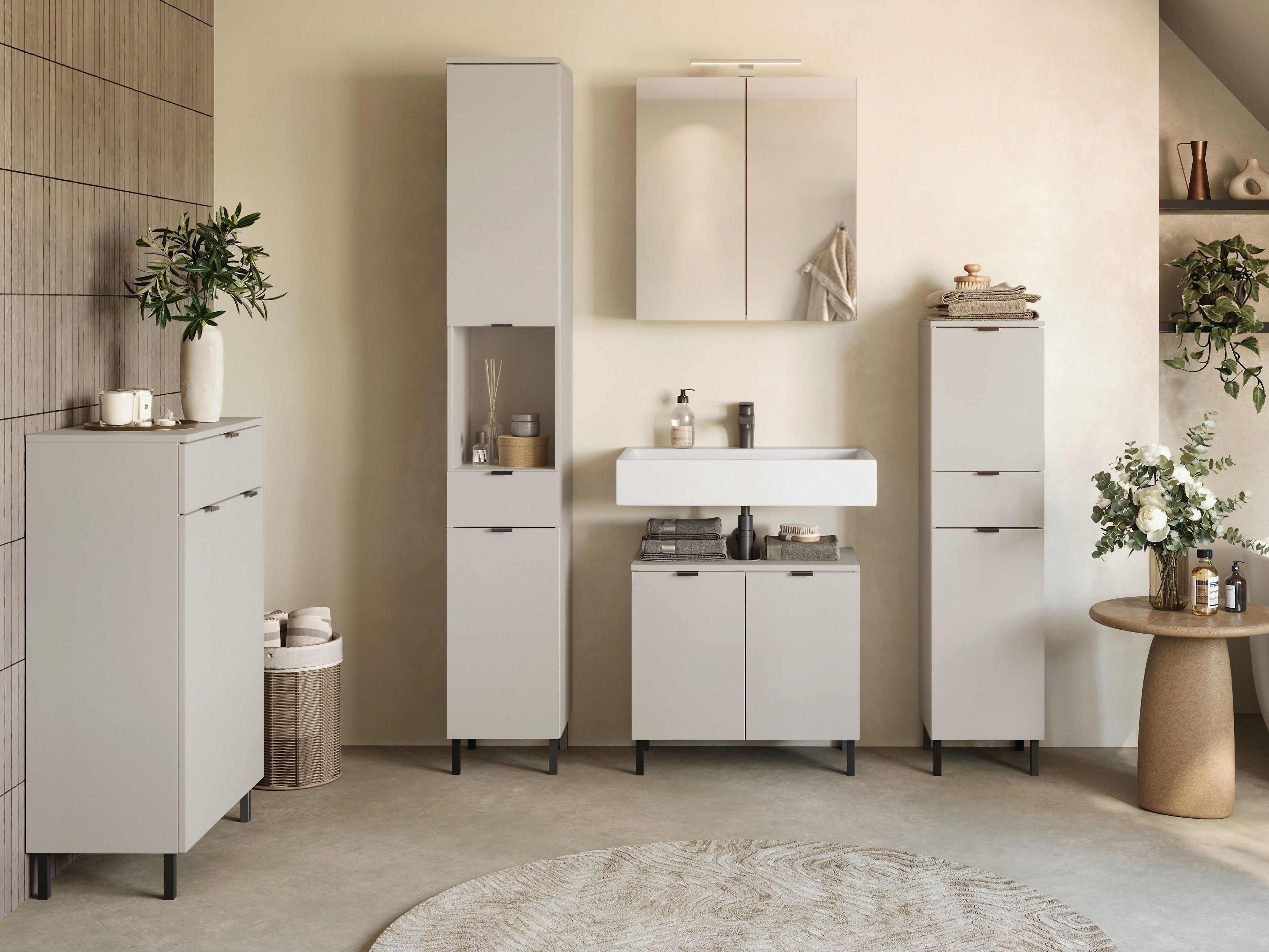 Beépített fürdőszoba szekrény Felfere 101 (Kasmír)