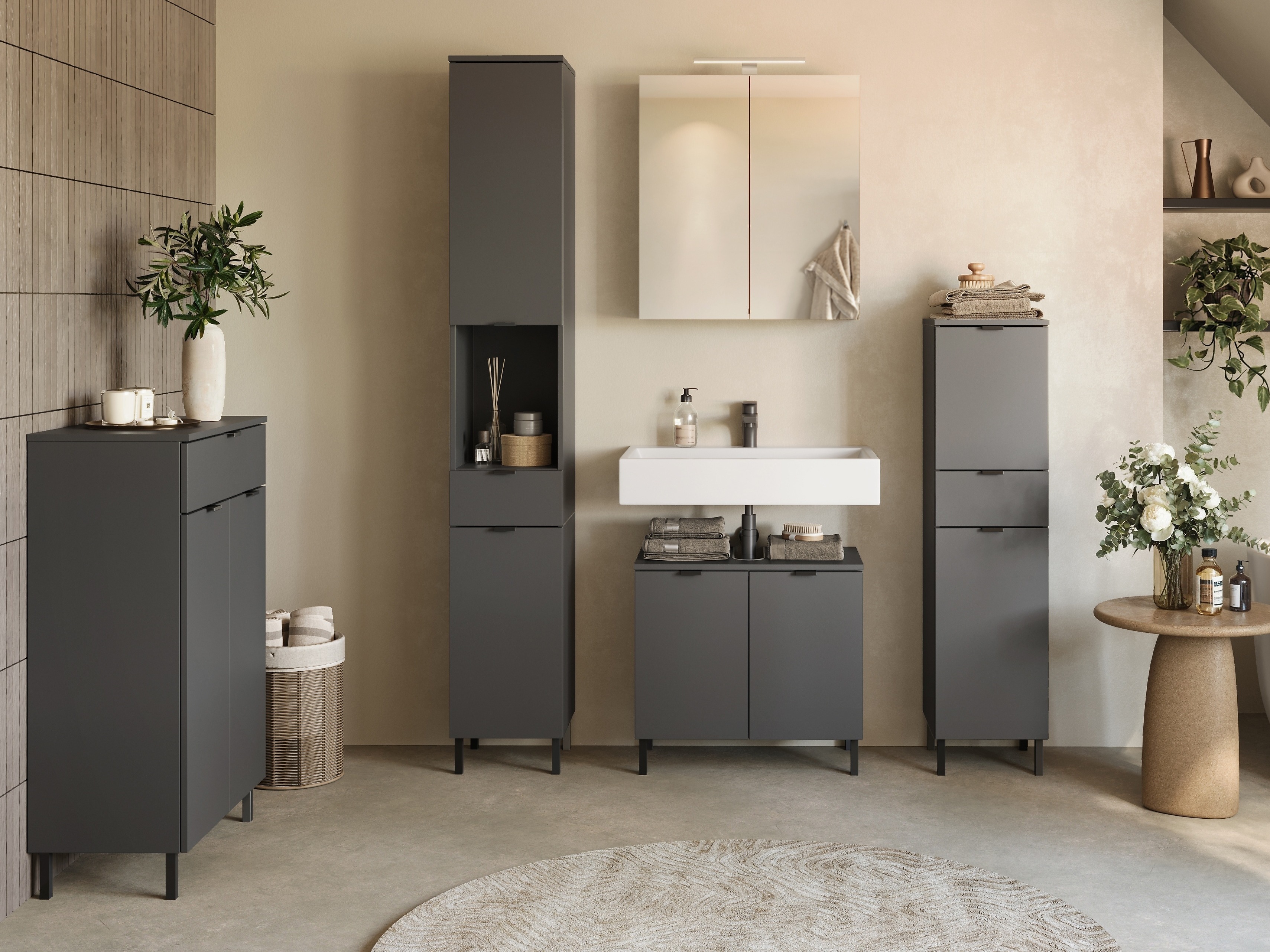 Mosdó alatti szekrény Felfere 100 (Antracit)