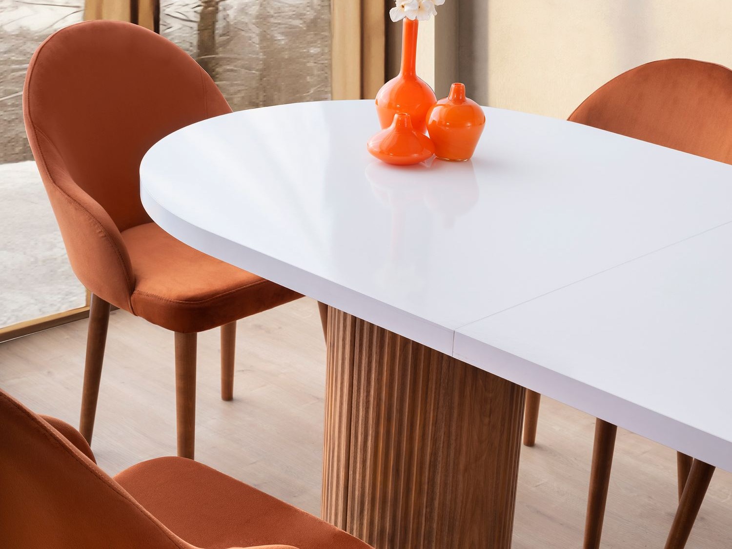 Asztal Kailua 2623 (Fehér + Dió)