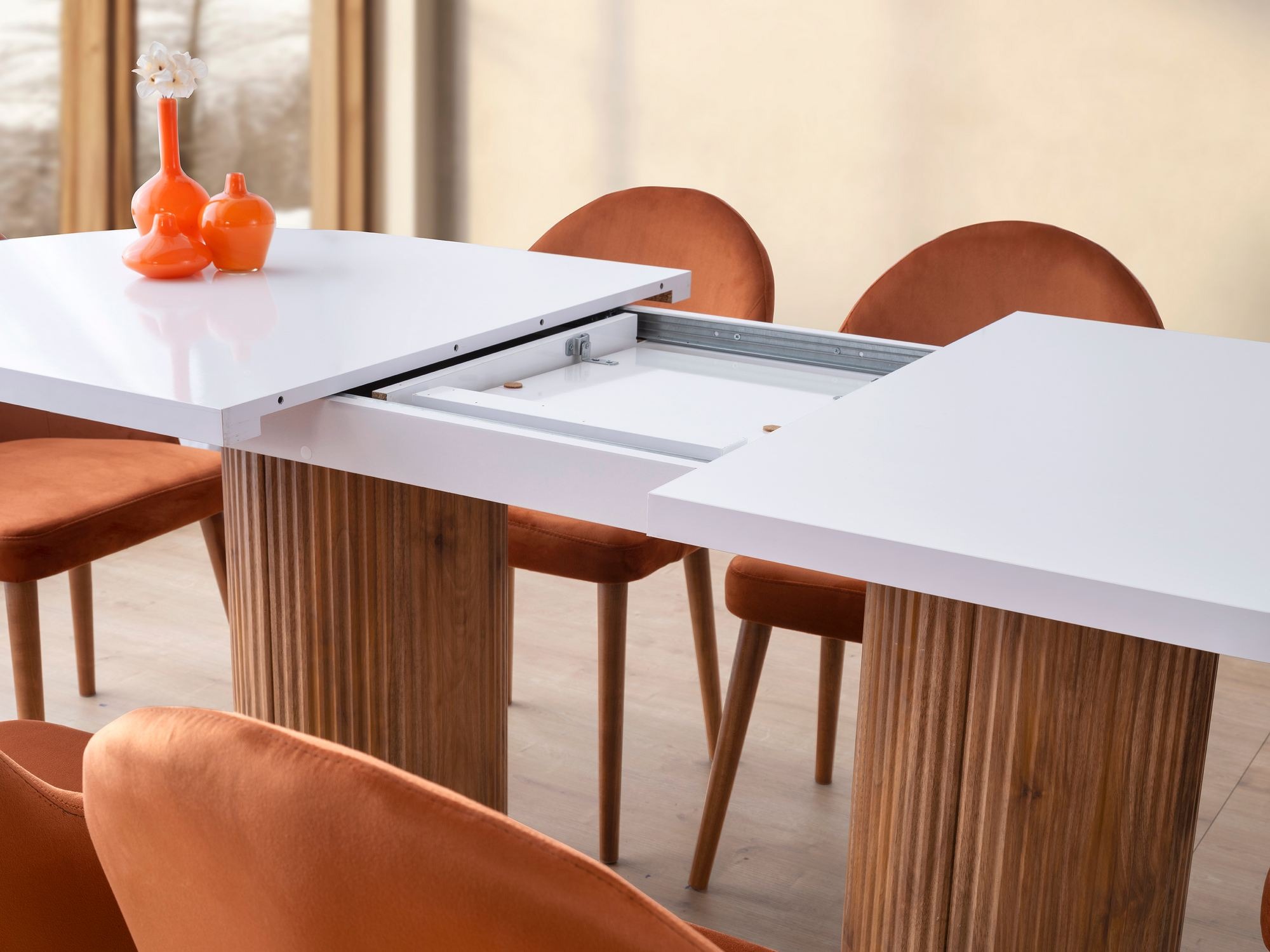 Asztal Kailua 2623 (Fehér + Dió)