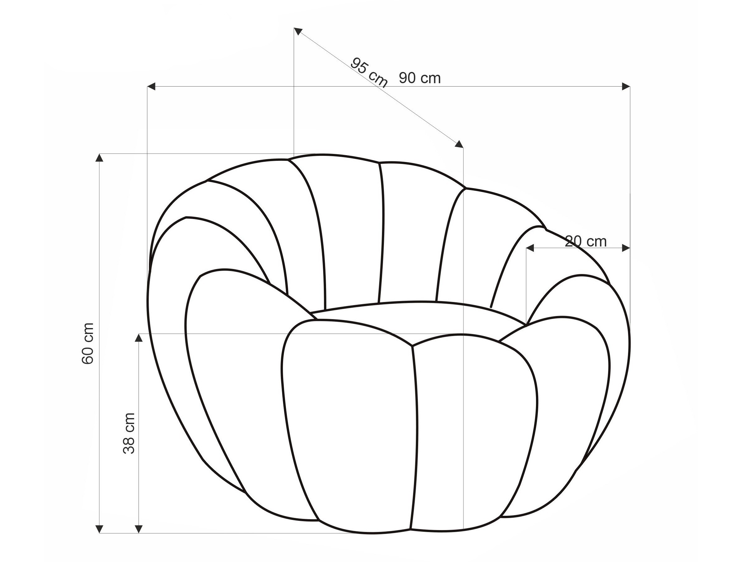 Fotel Houston Lana (Krém)
