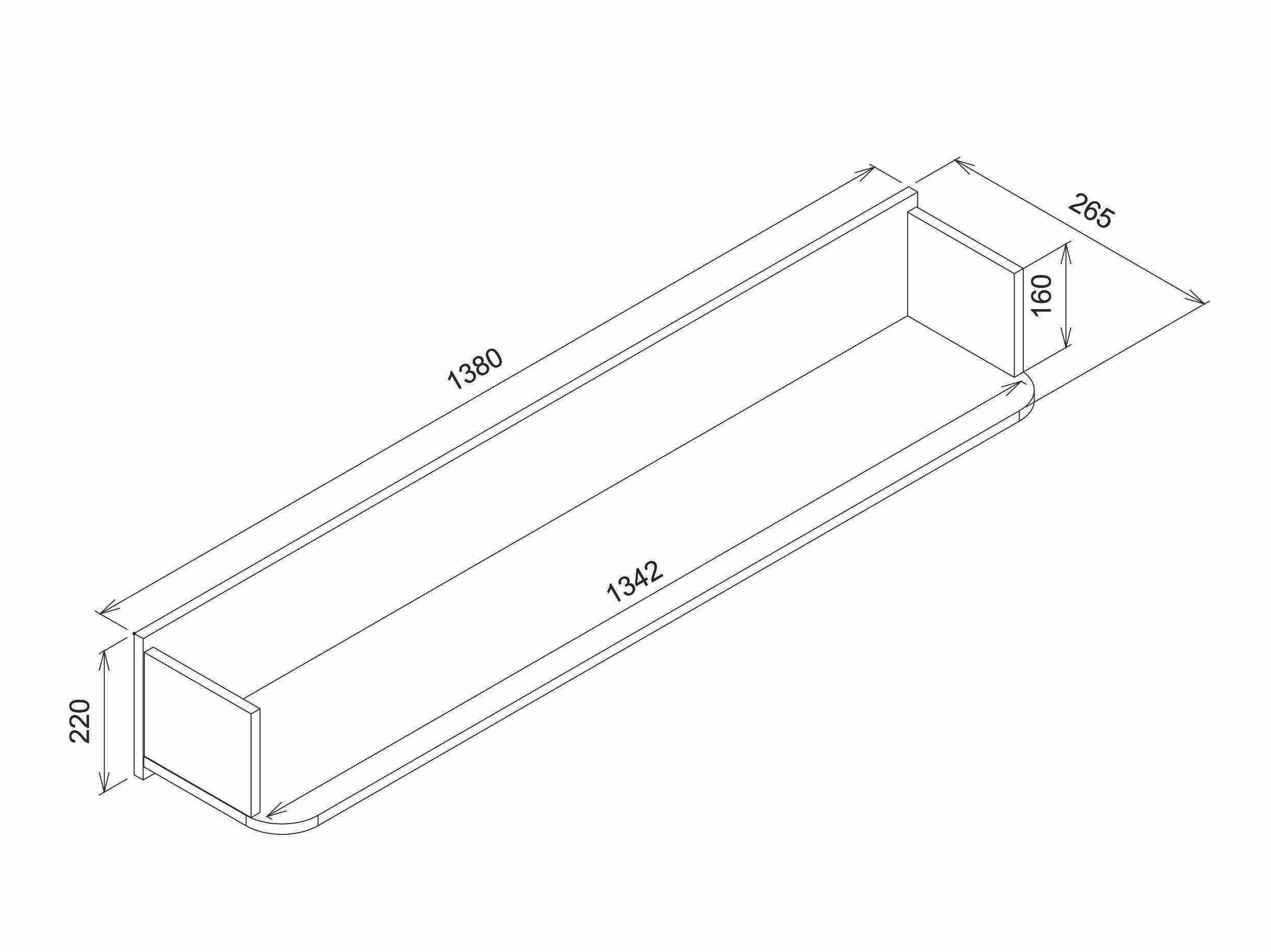 Fali polc Levliva 112