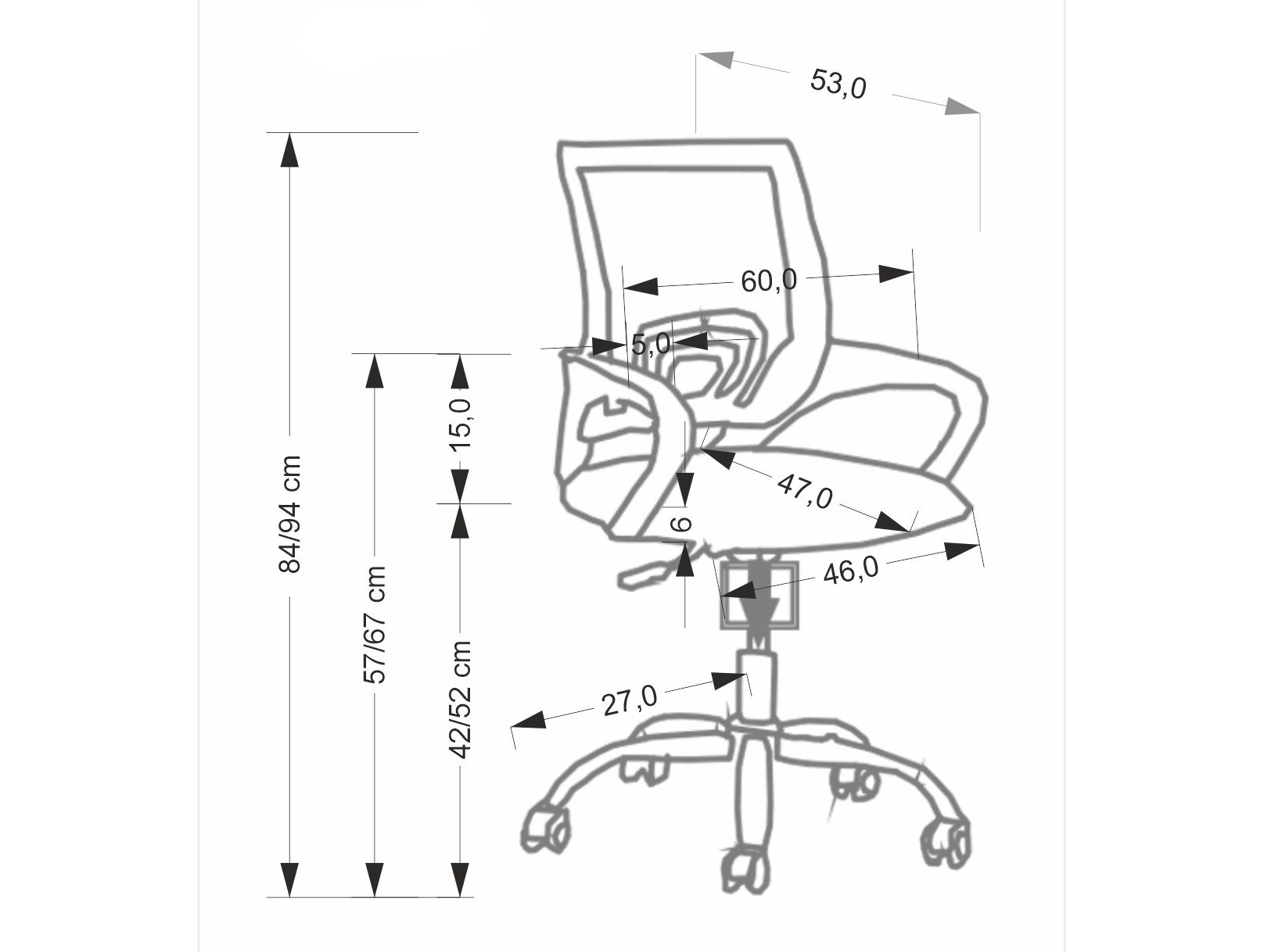 Irodai szék Houston 2000