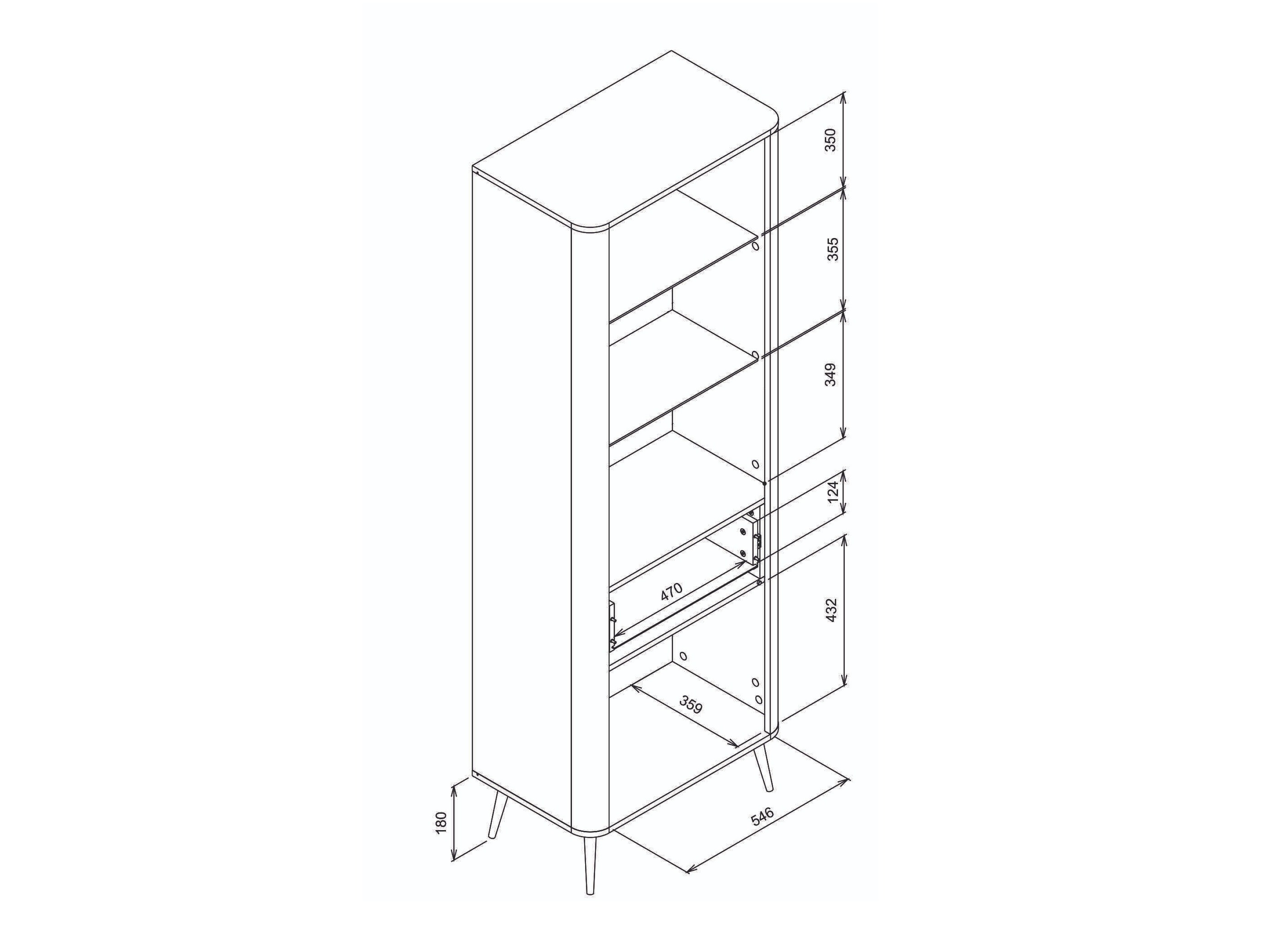 Könyvespolc Levliva 111