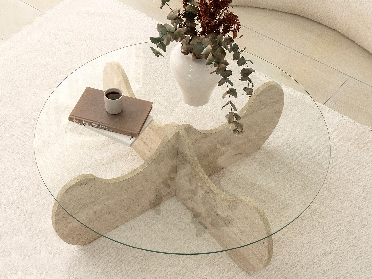 Dohányzóasztal Kailua 2630 (Világos Travertine)