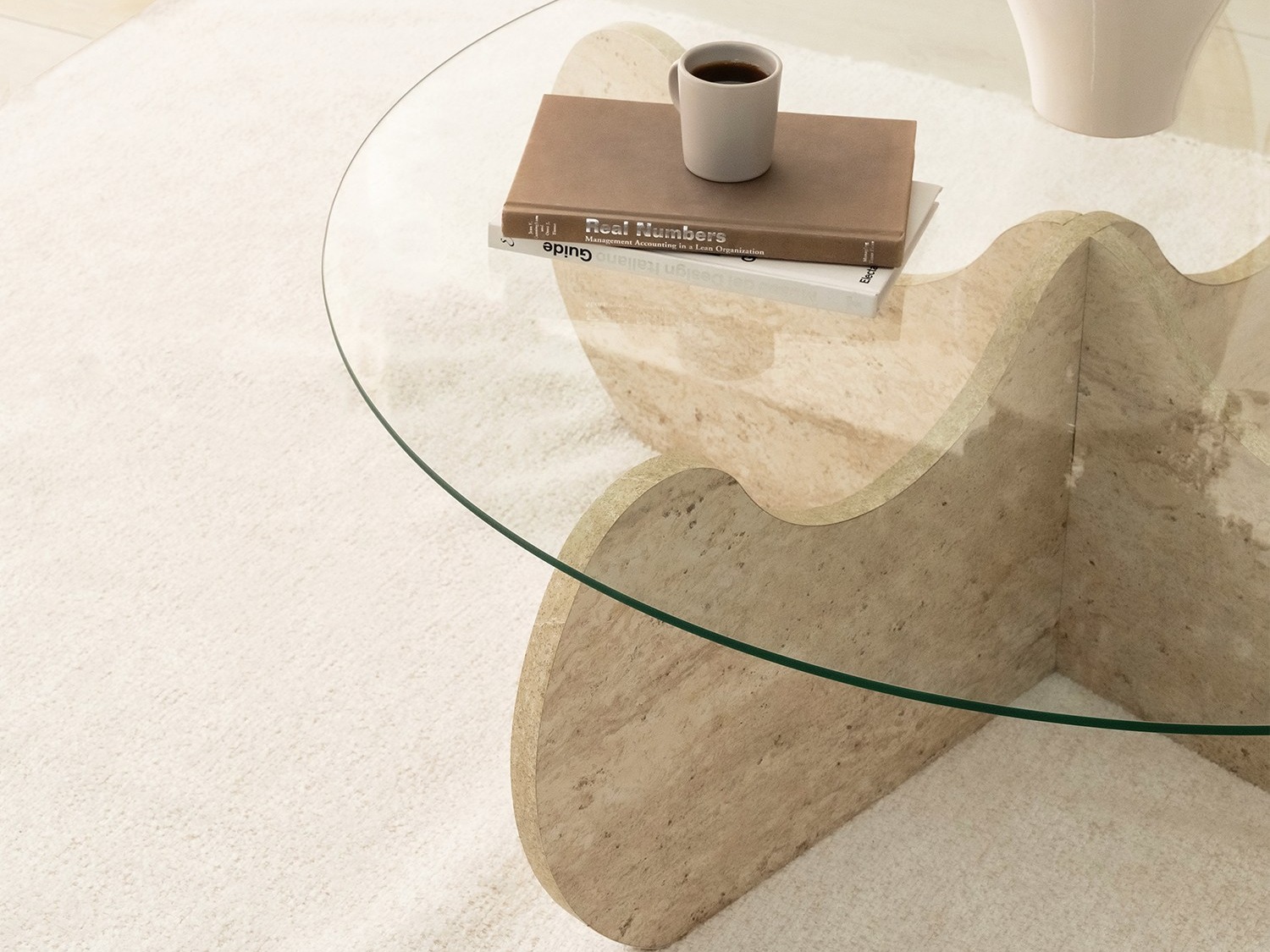 Dohányzóasztal Kailua 2630 (Világos Travertine)