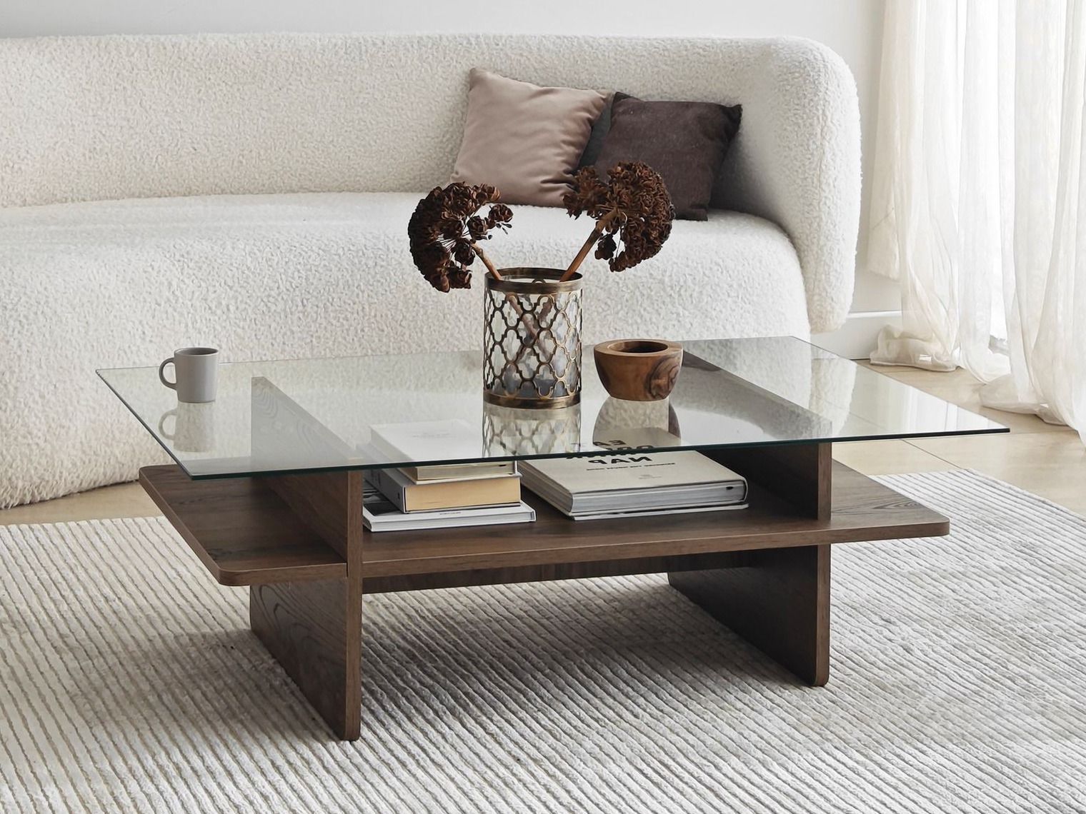 Dohányzóasztal Kailua 2635 (Dió)