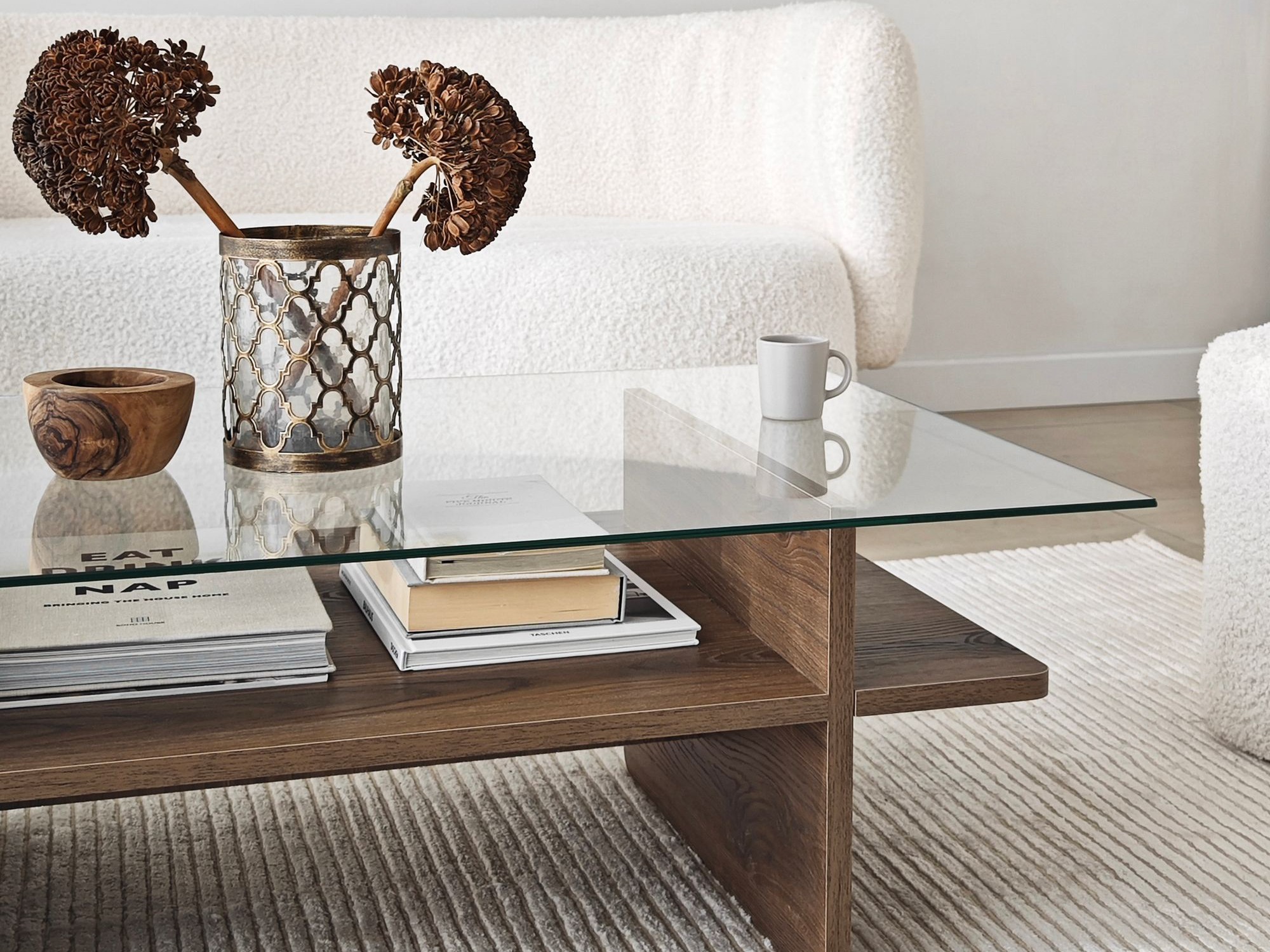 Dohányzóasztal Kailua 2635 (Dió)