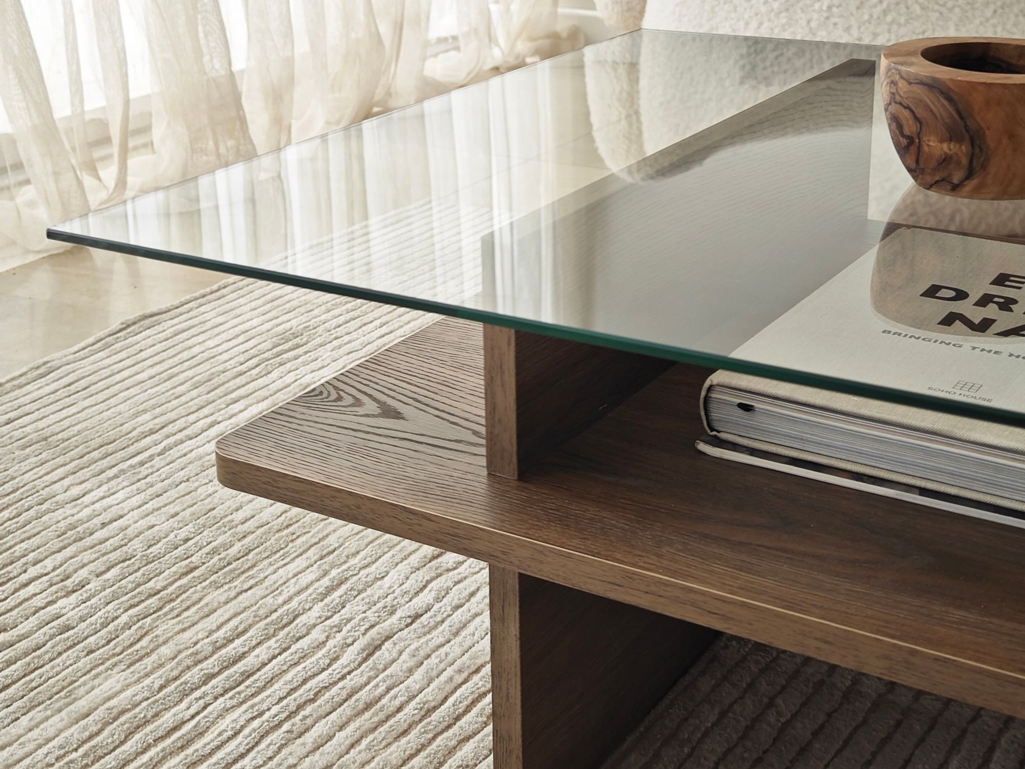 Dohányzóasztal Kailua 2635 (Dió)