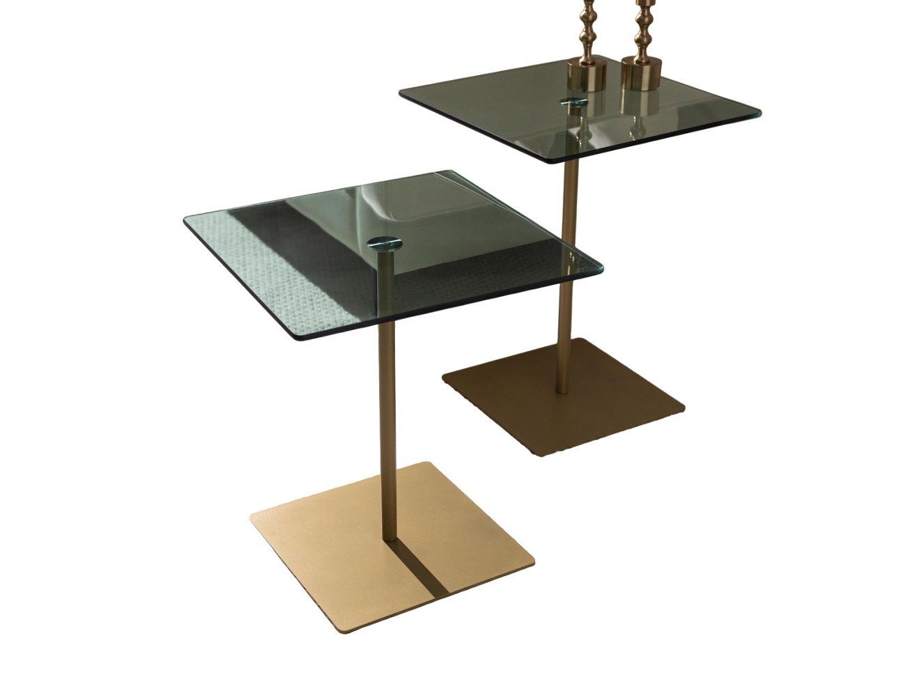 Oldalsó asztalok szett Kailua 2639 (Aranysárga + Zöld)