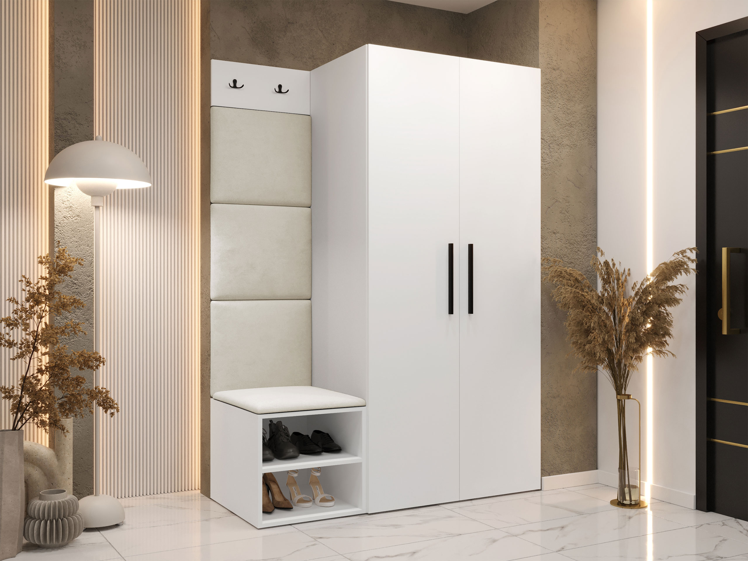 Előszoba garnitúra Hartford 523 (Fehér)