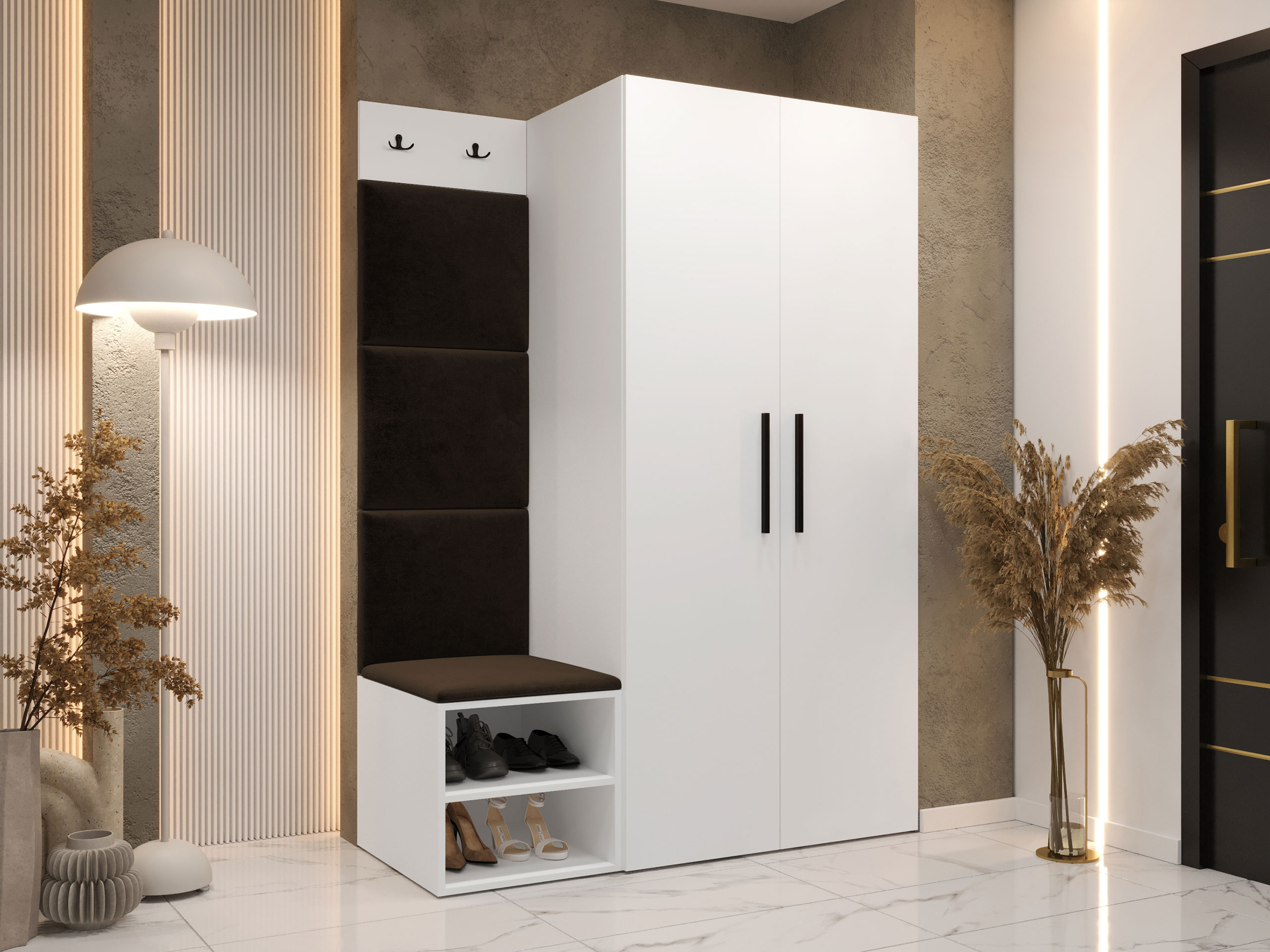 Előszoba garnitúra Hartford 523 (Fehér)