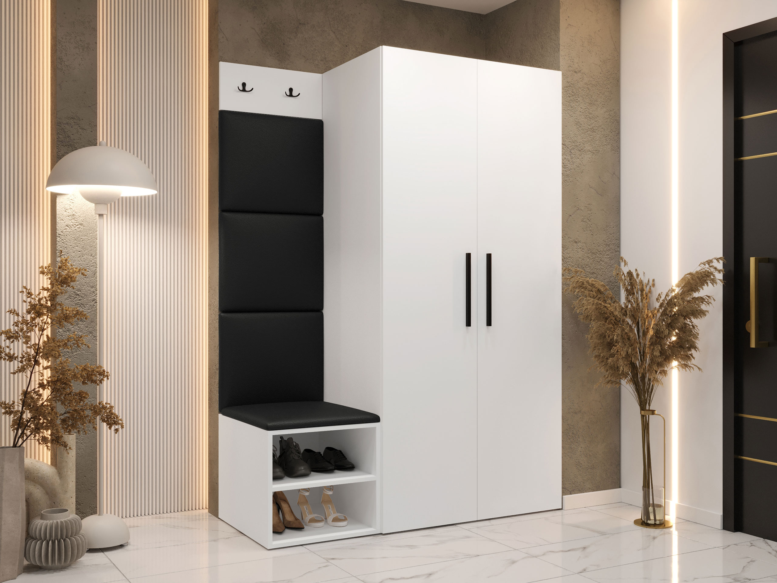 Előszoba garnitúra Hartford 523 (Fehér)