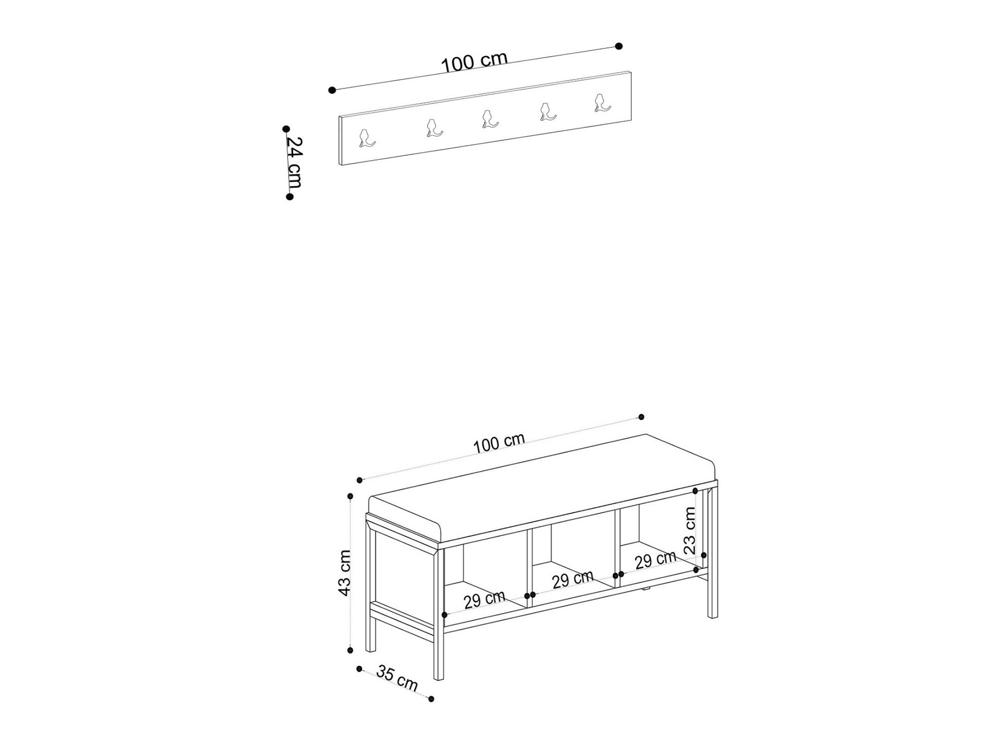 Előszoba garnitúra Vestesu 137