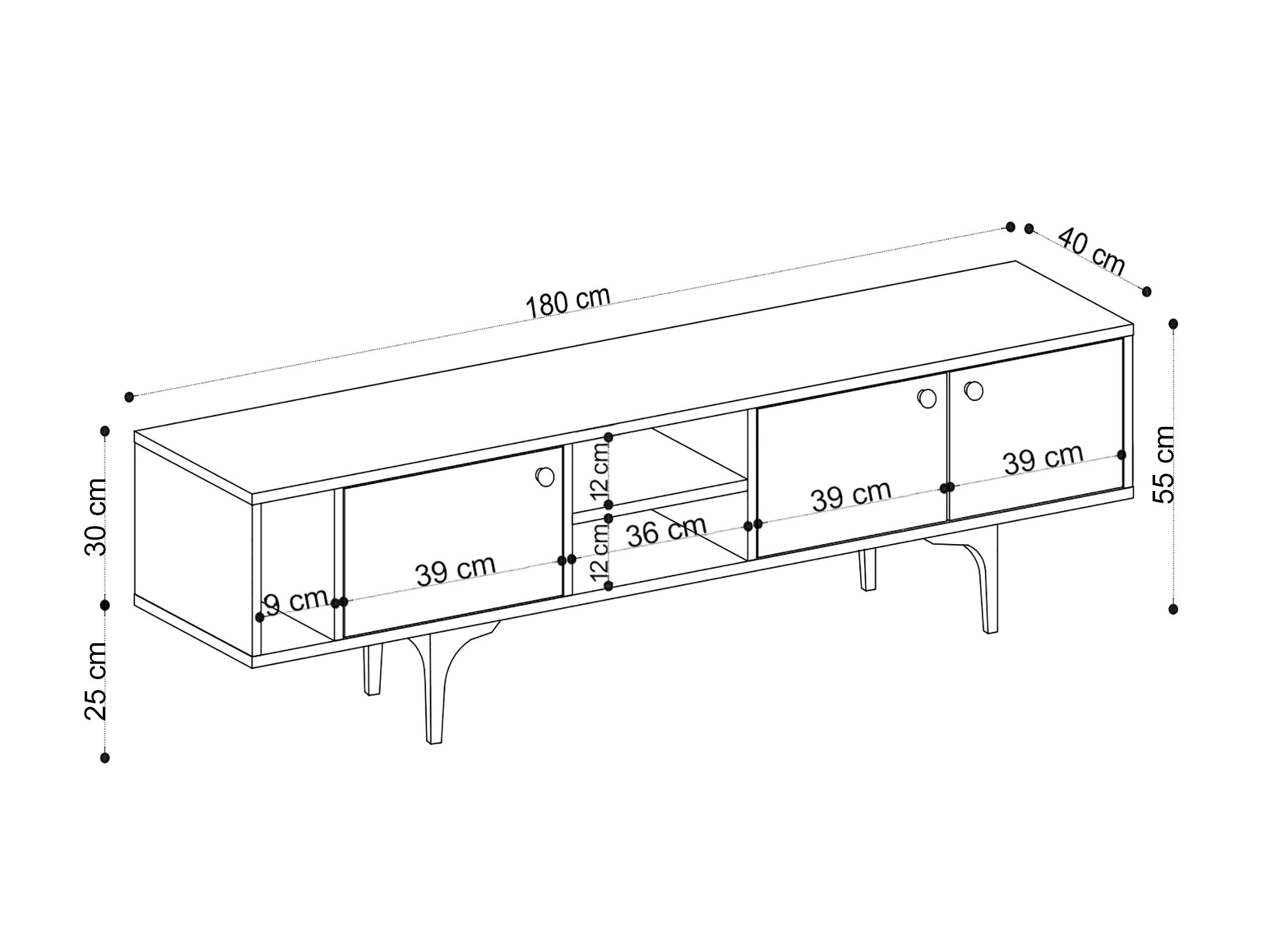 TV-állvány Vestesu 138
