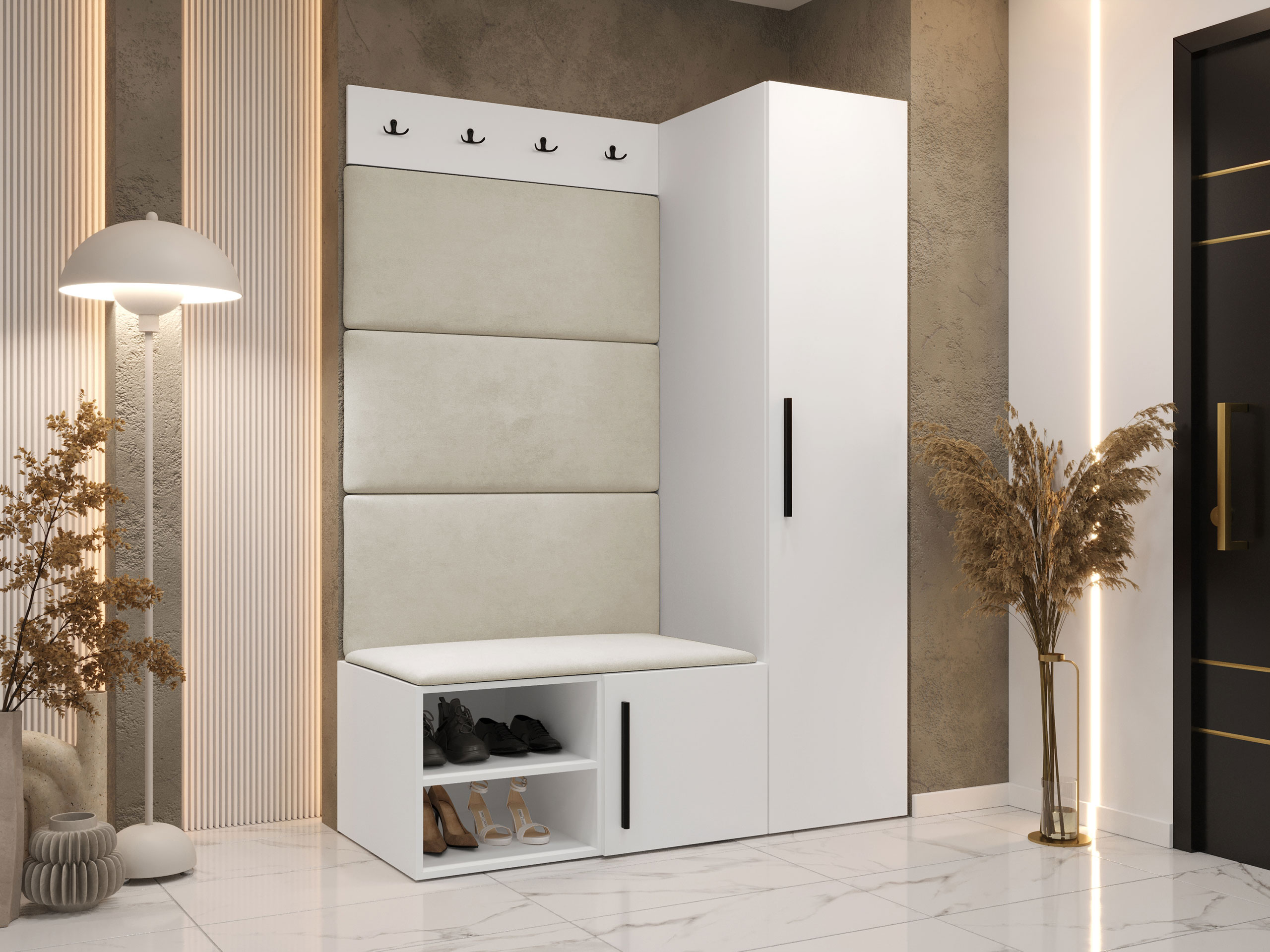 Előszoba garnitúra Hartford 525 (Fehér)