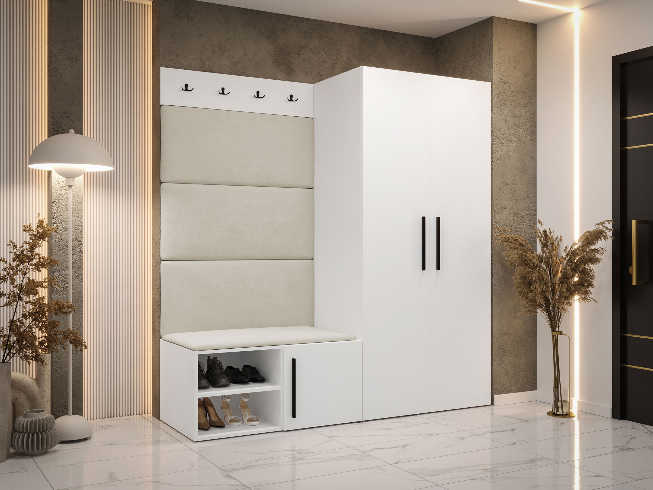 Előszoba garnitúra Hartford 526 (Fehér)