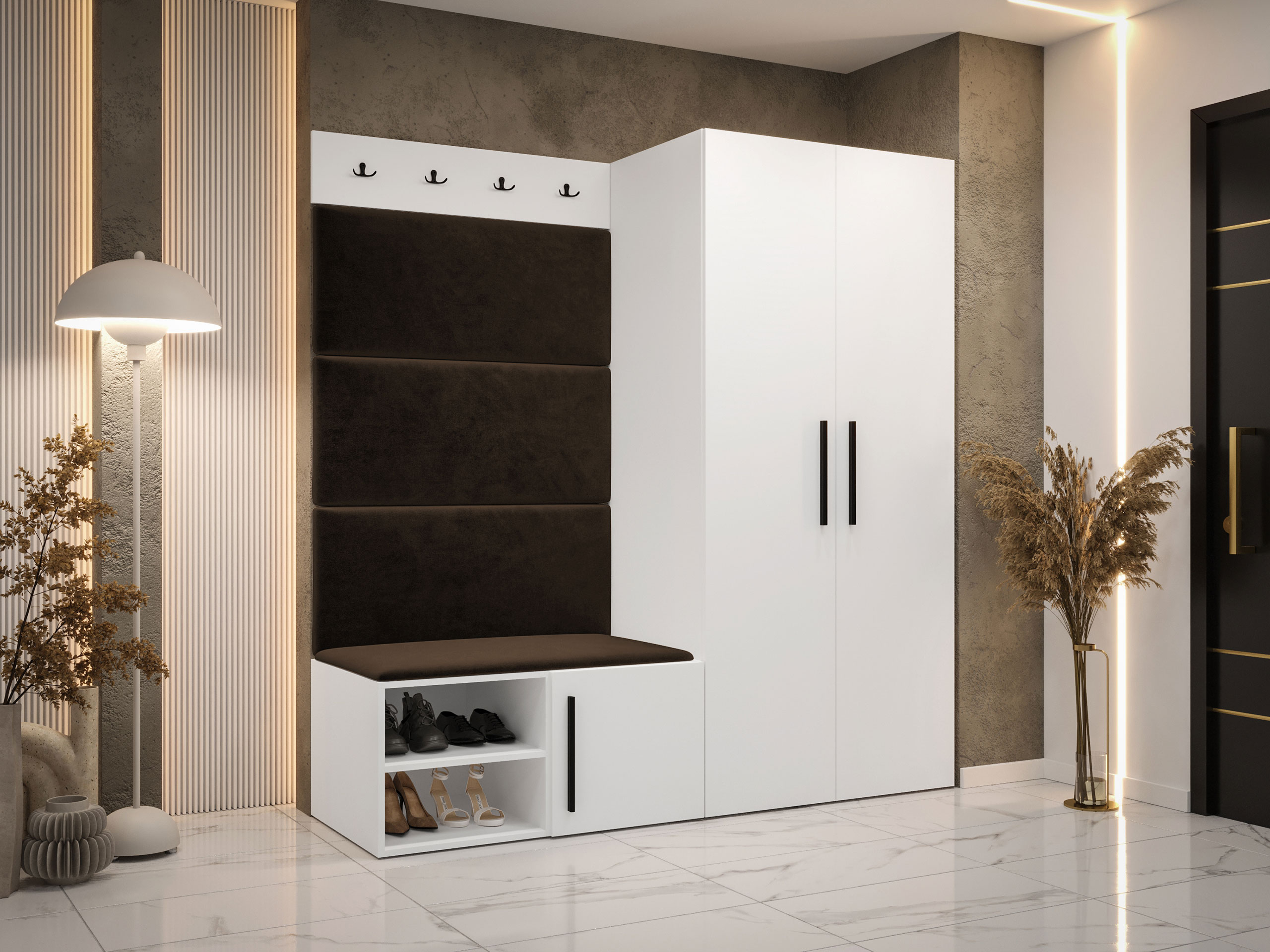 Előszoba garnitúra Hartford 526 (Fehér)