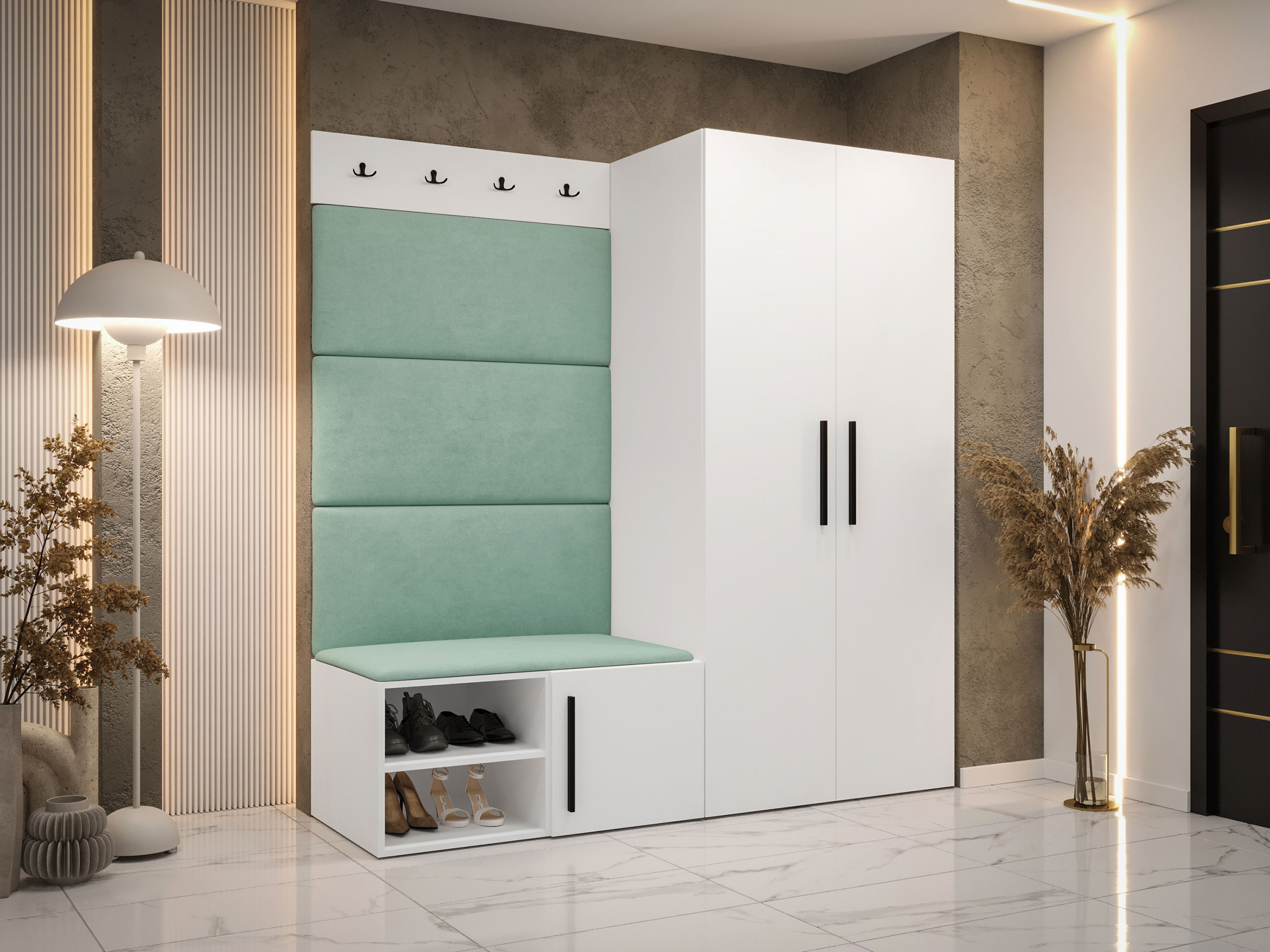 Előszoba garnitúra Hartford 526 (Fehér)