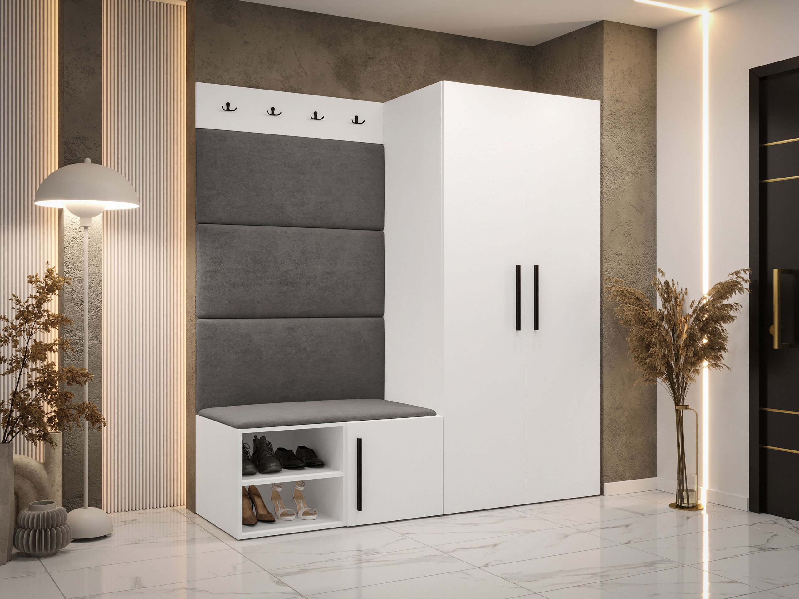 Előszoba garnitúra Hartford 526 (Fehér)