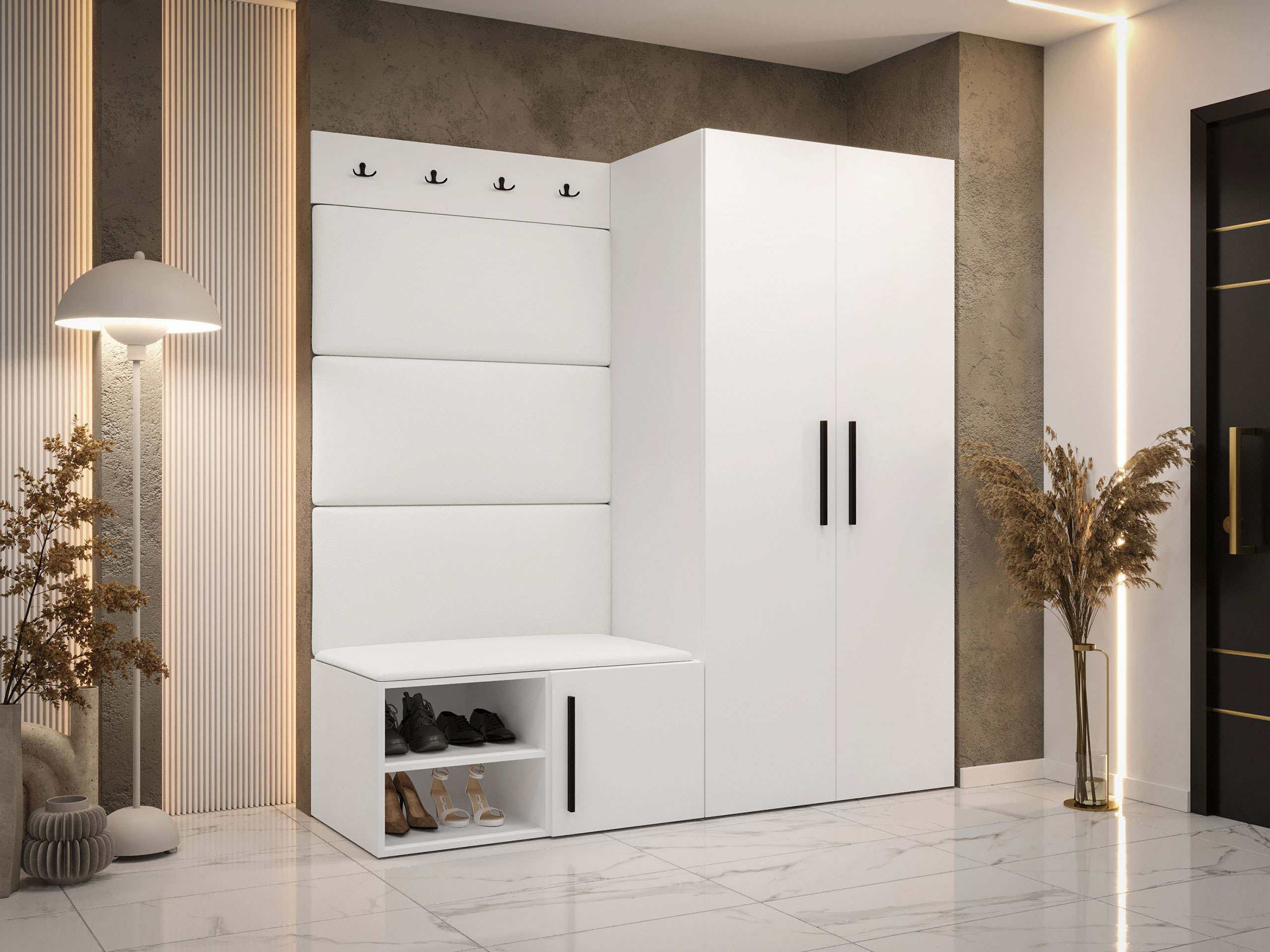 Előszoba garnitúra Hartford 526 (Fehér)