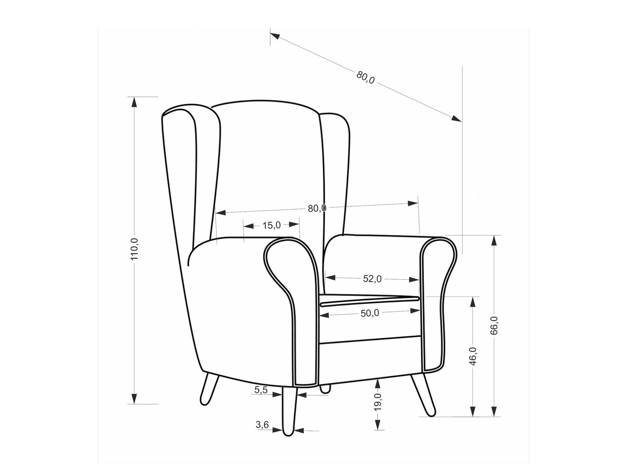 Fotel Houston 1929 (Szürke)