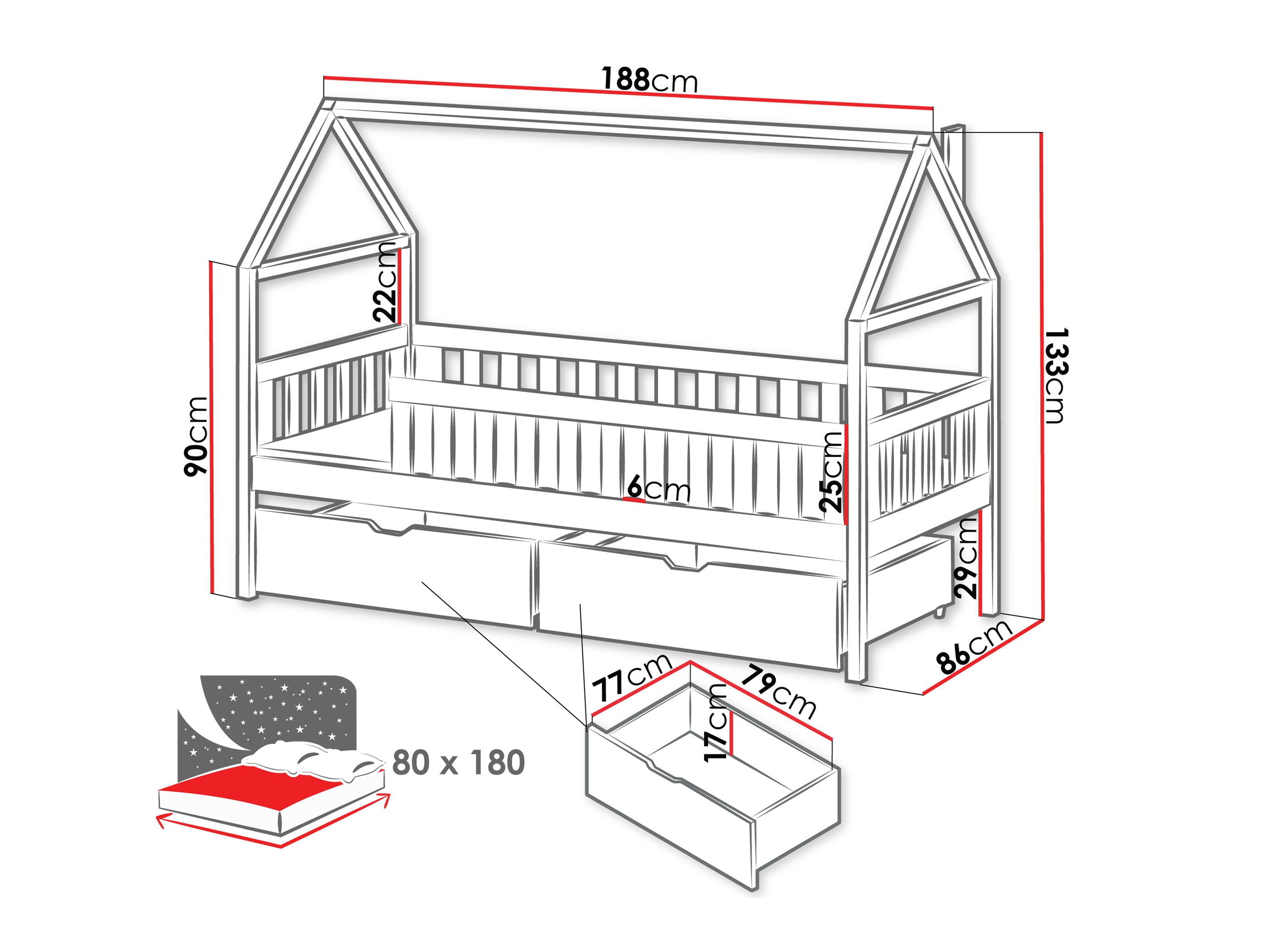Ágy Vista 116 (Kasmír)
