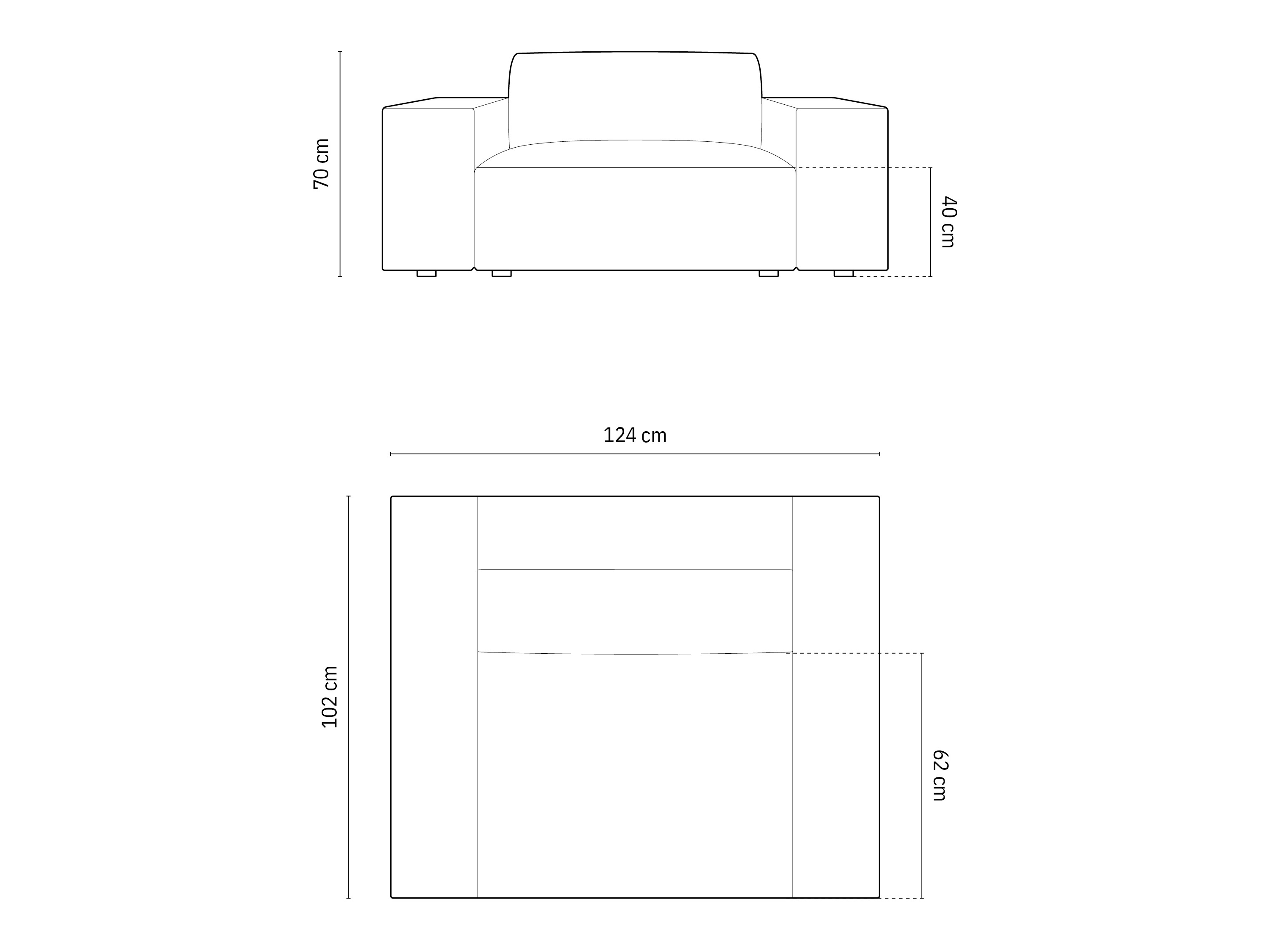 Fotel Lomcalu 106 (Bluvel 78)