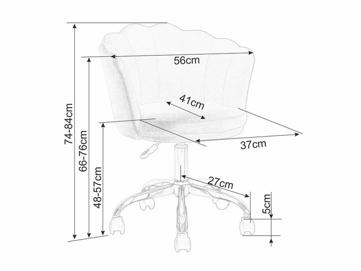 Irodai szék Detroit 819 (Szürke)