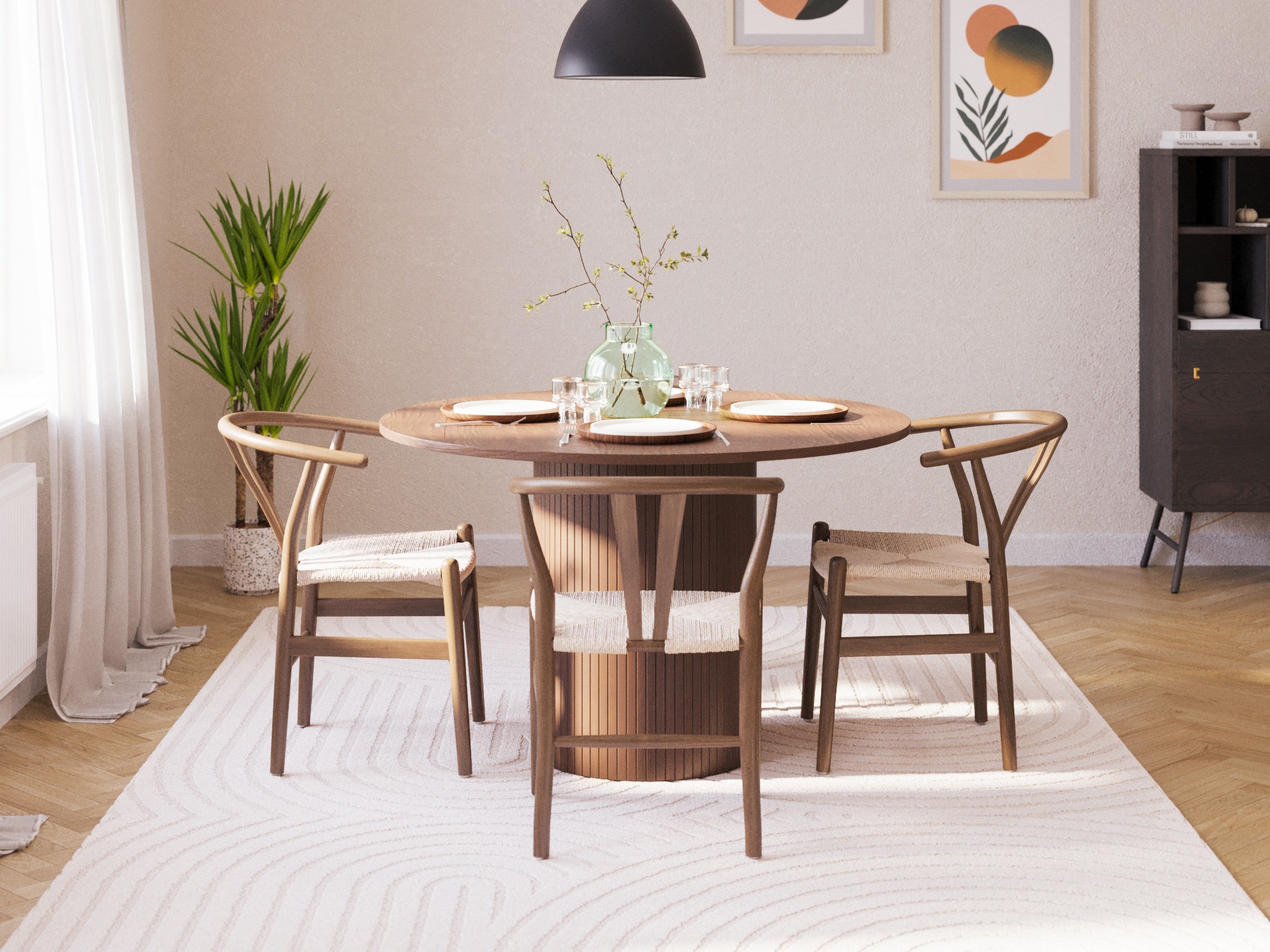 Étkezőgarnitúra Springfield 315 (Bézs + Dió)