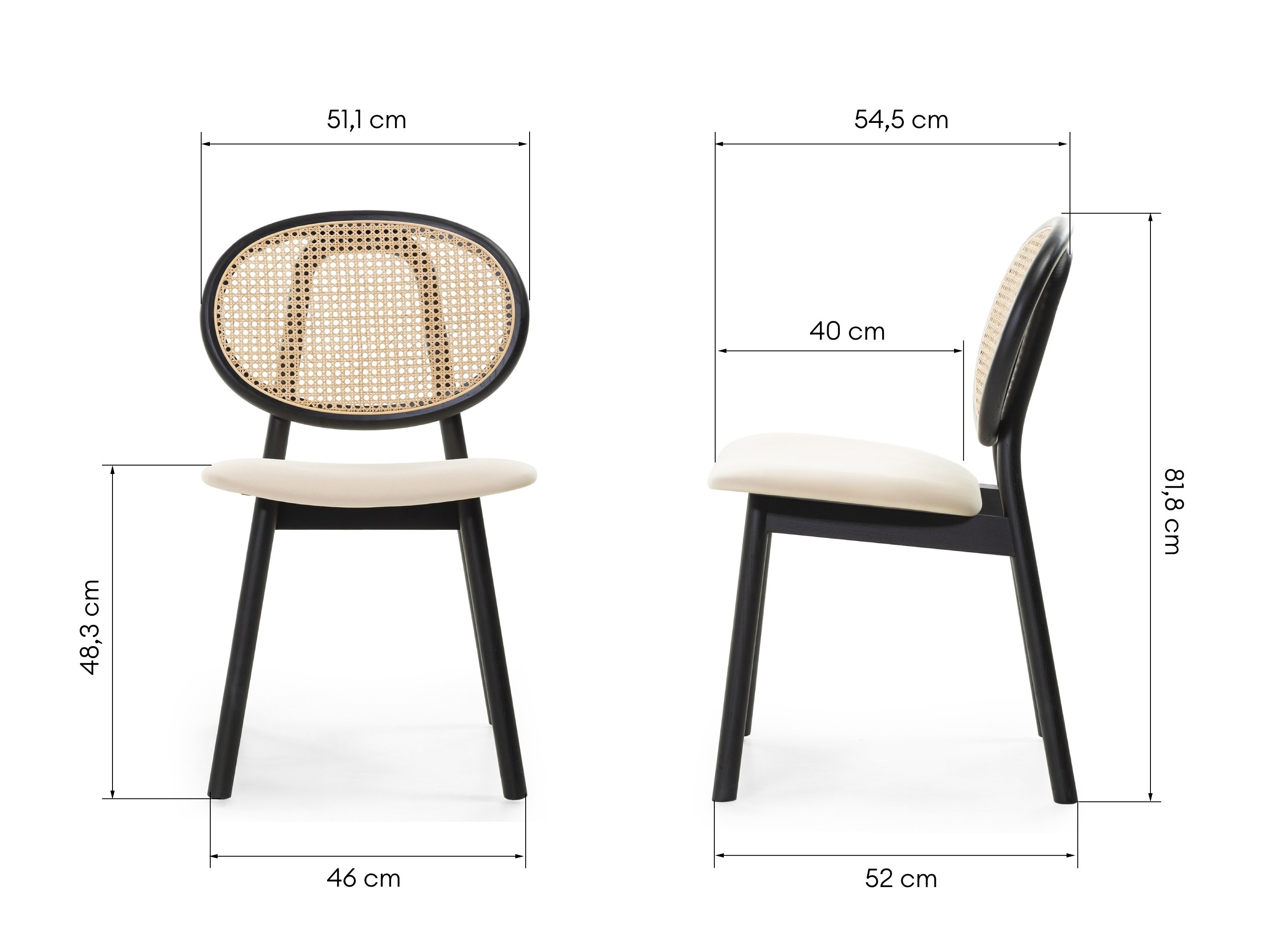 Szék Burleson 347 (Fekete + Bézs)