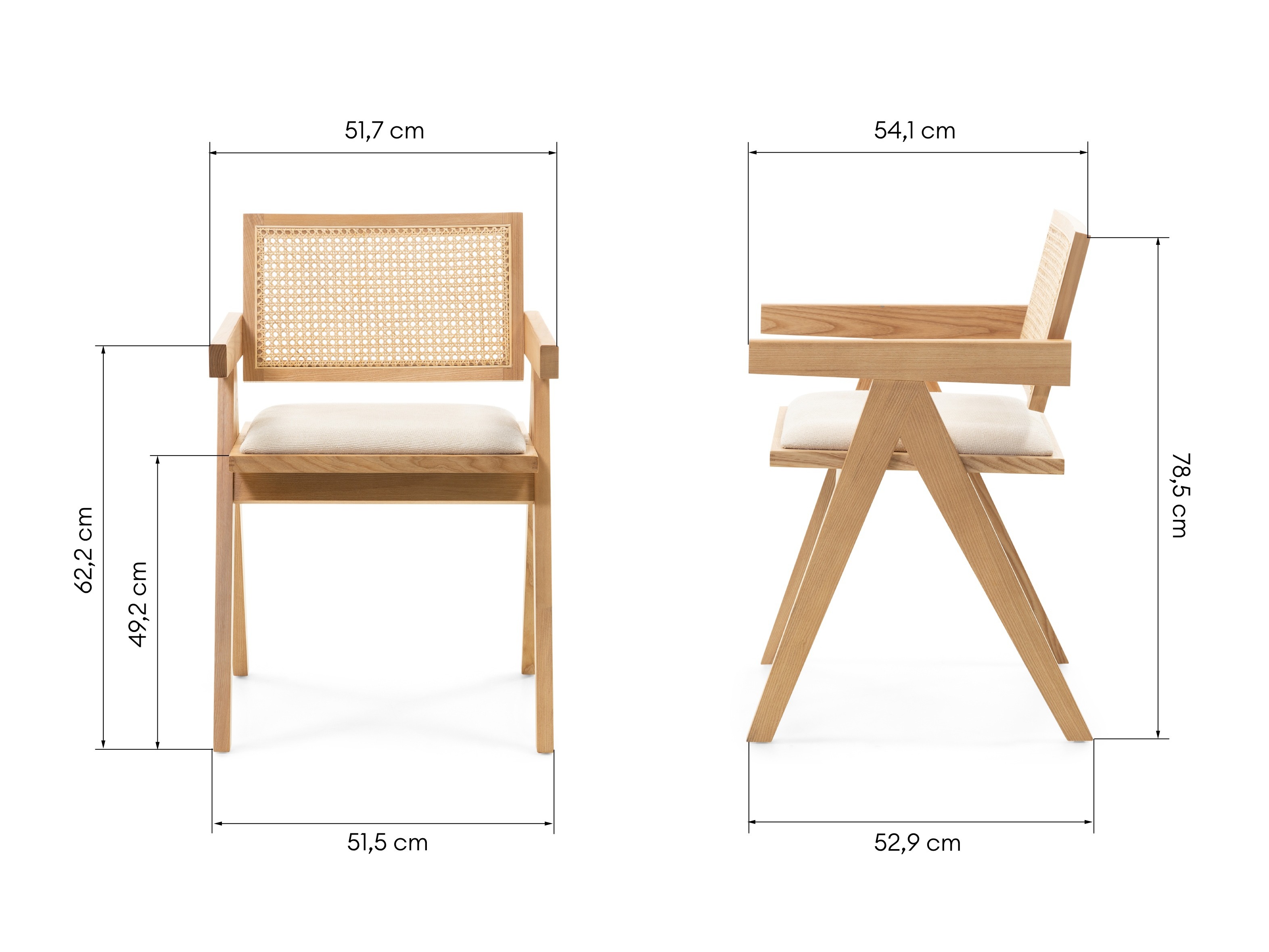 Szék Burleson 348 (Világos fa + Világos bézs)