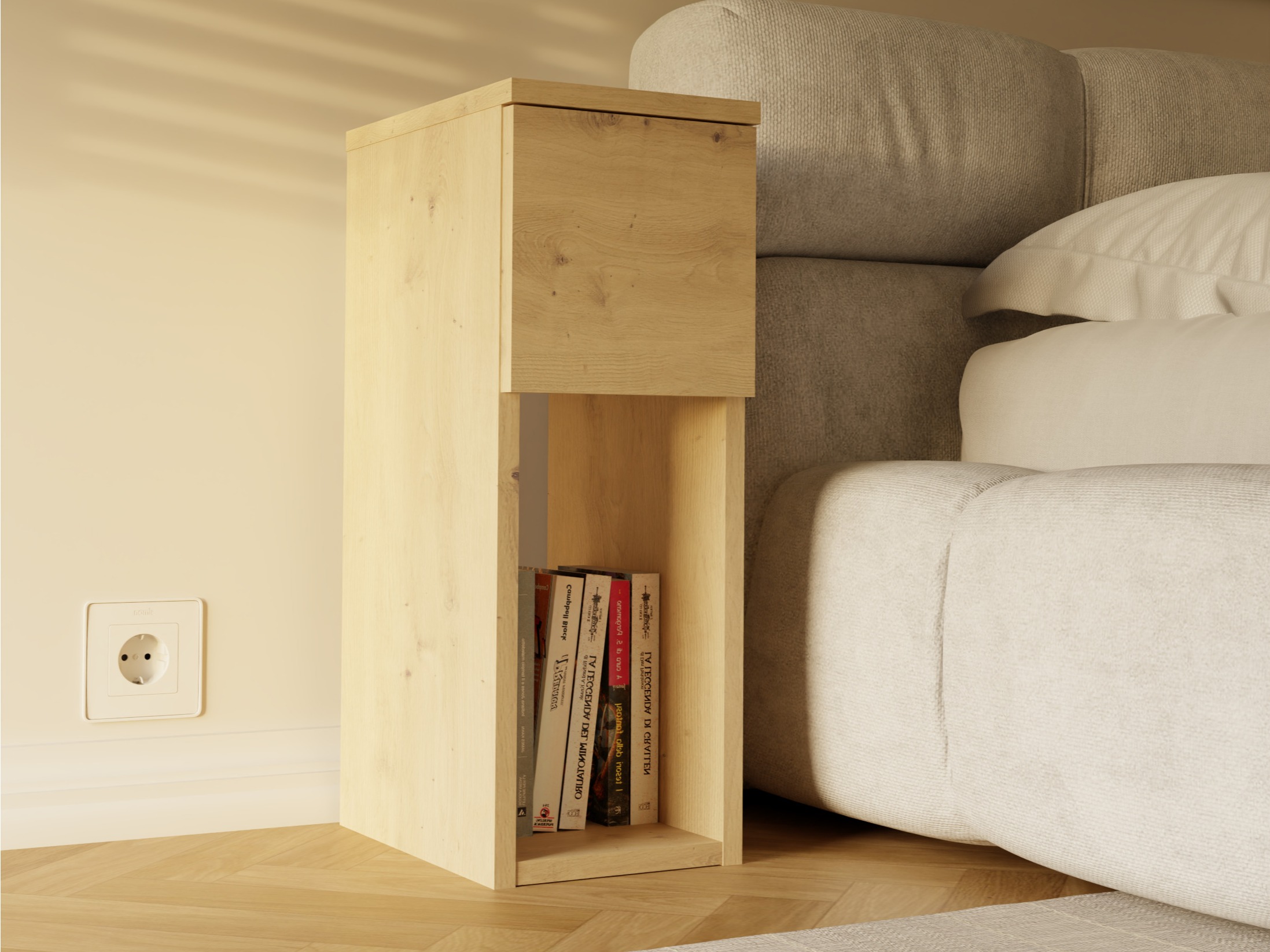 Éjjeliszekrény Mandeville 304 (Artisan tölgy)