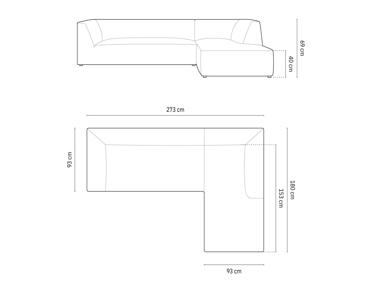 Sarokkanapé Vermaru 105 (Scala Fekete)